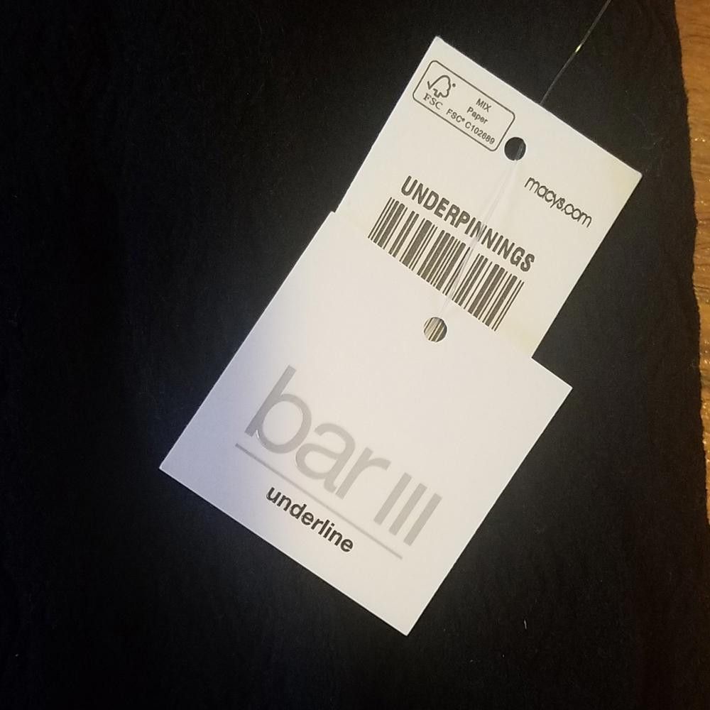 Bar III NWT Bar III Underline Deep Black M/L Slip Size ONE SIZE - 2 Thumbnail