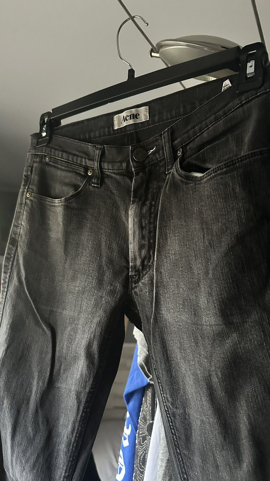 Acne Studios 32” black washed Acne denim Size US 31 - 3 Thumbnail
