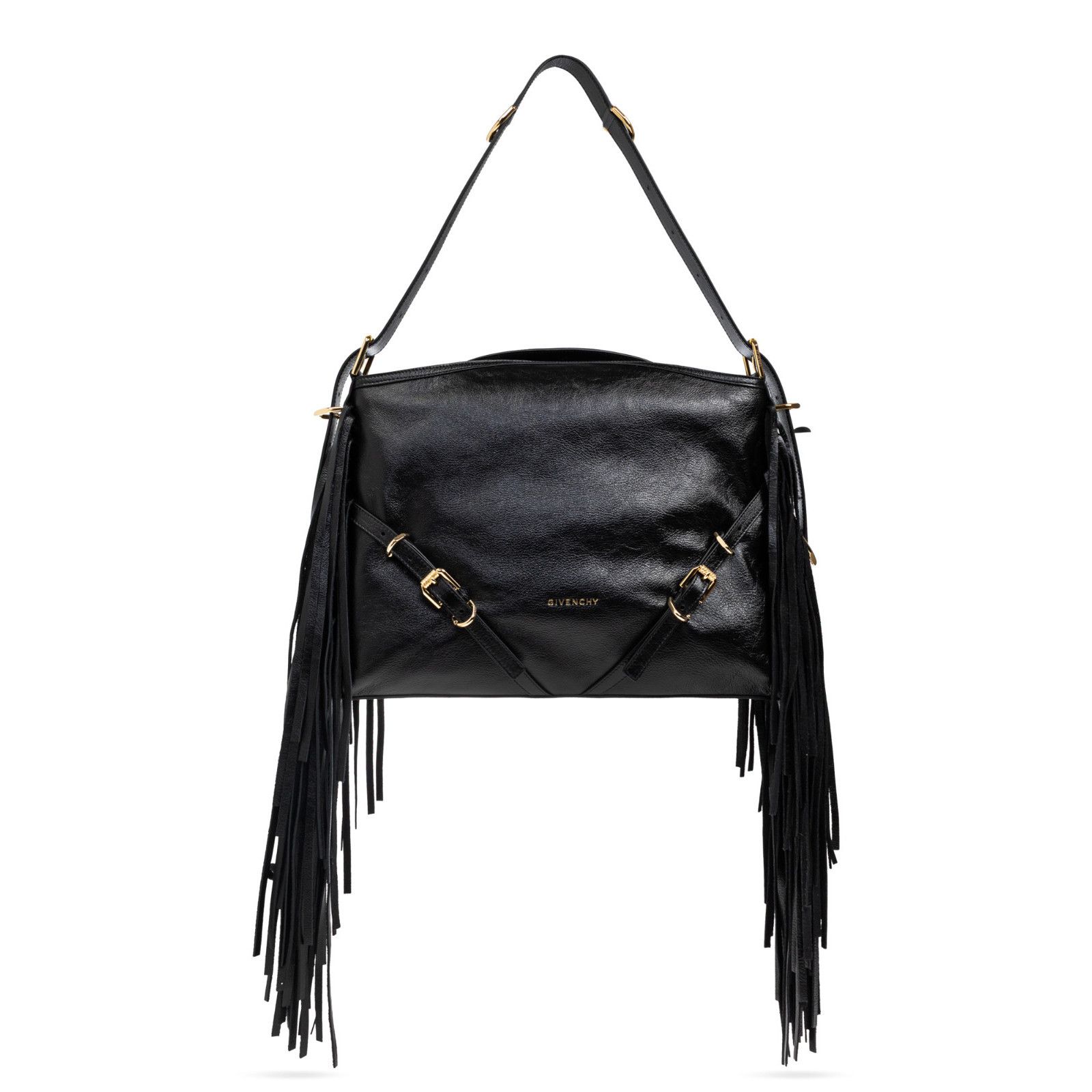 Givenchy GIVENCHY Medium Voyou Black Leather Shoulder Bag New And Aut Size ONE SIZE - 1 Thumbnail