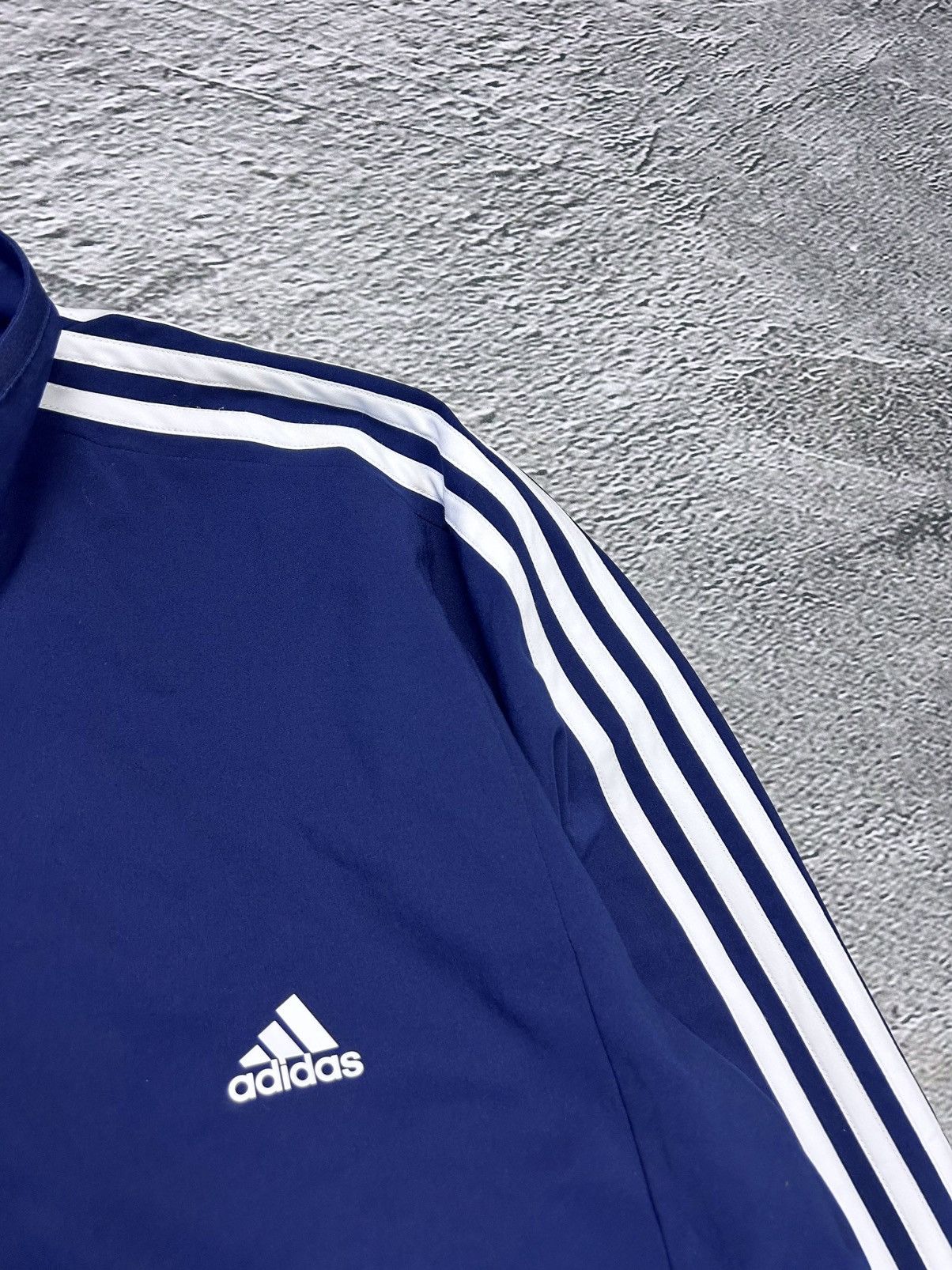 Adidas Adidas track suit vintage navy blue nylon track pants drill Size US XXL / EU 58 / 5 - 3 Thumbnail