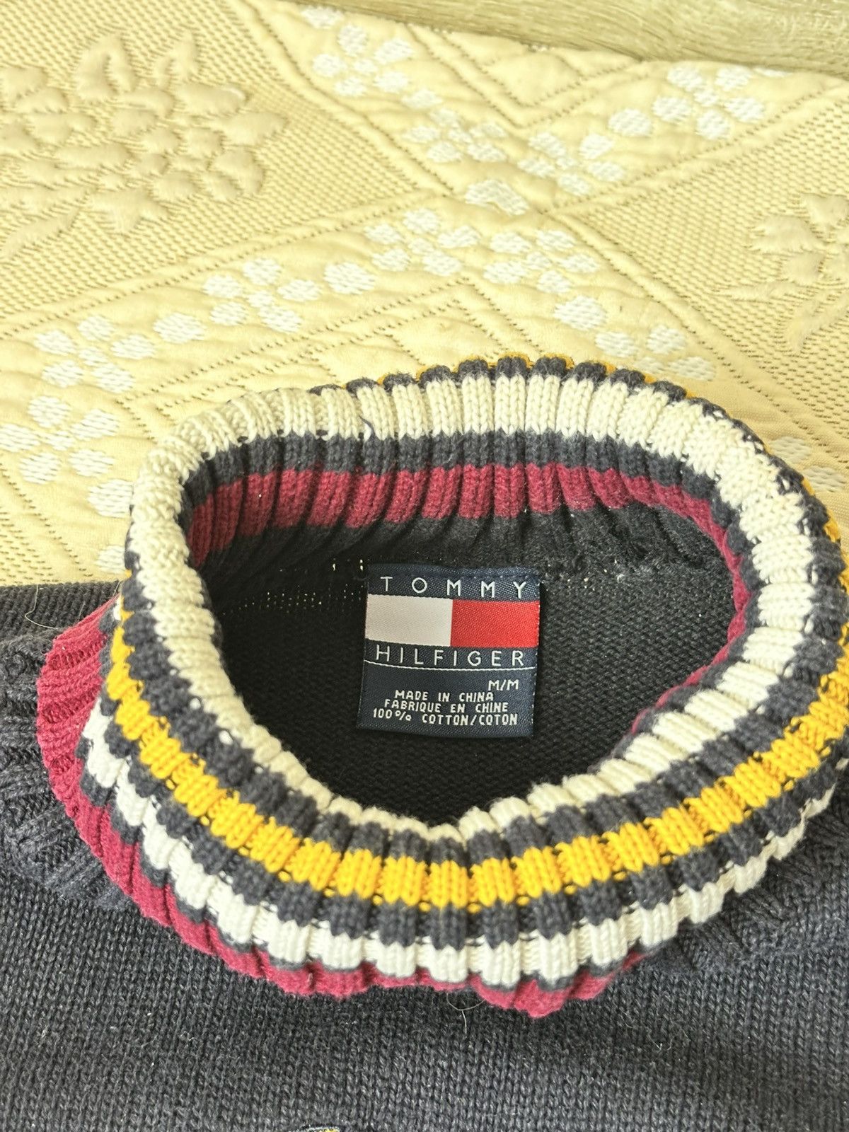Tommy Hilfiger 🔥 Tommy Hilfiger Big Logo Chief Keef Y2K Sweater Sweatshirt Size US M / EU 48-50 / 2 - 3 Thumbnail