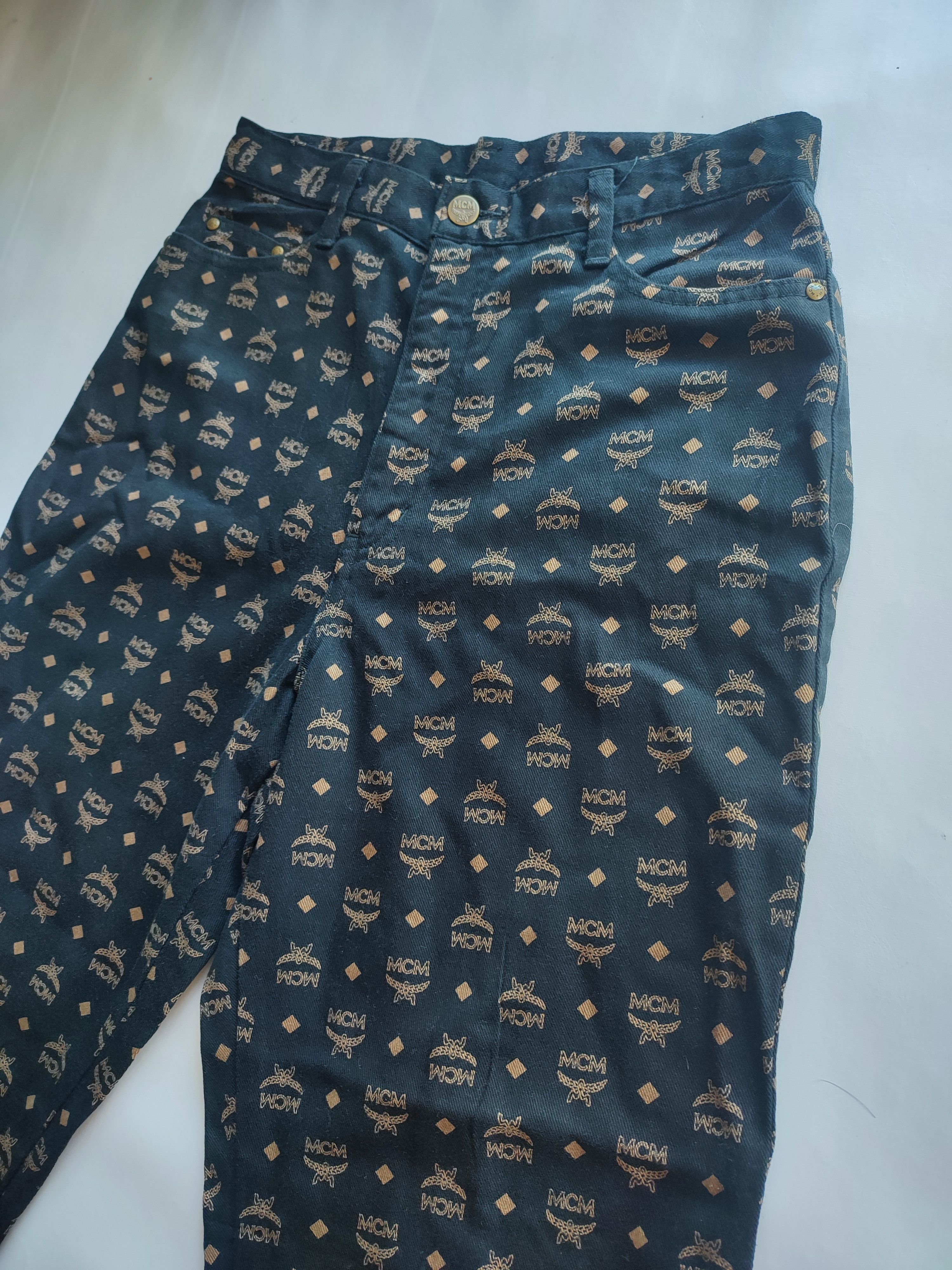 MCM Vintage women's MCM MONOGRAM PANTS JAPAN Size 28" / US 6 / IT 42 - 20 Thumbnail