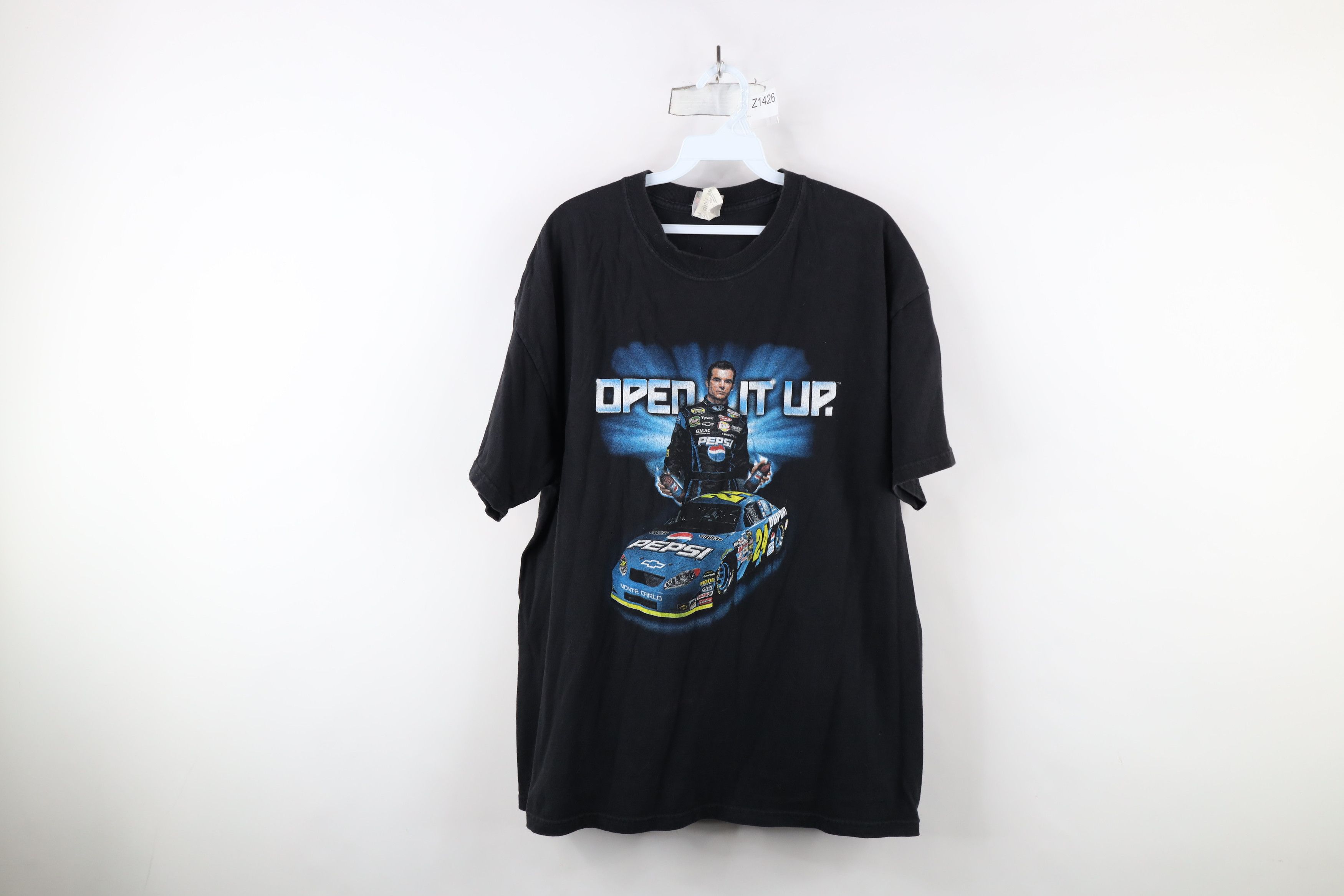 Vintage Vintage NASCAR Pepsi Jeff Gordon Racing T-Shirt Black Size US XL / EU 56 / 4 - 1 Thumbnail