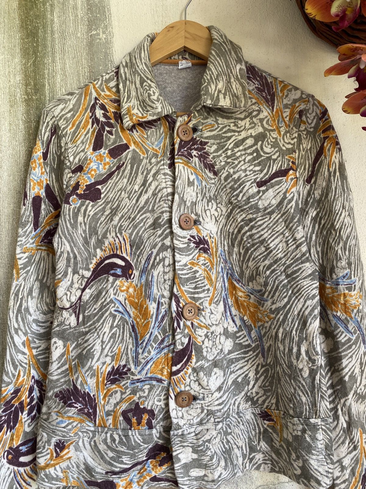 45rpm × Japanese Brand ✨Steals✨ Vintage 45Rpm Punk Marbie Flower Button up Shirt Size US S / EU 44-46 / 1 - 3 Thumbnail