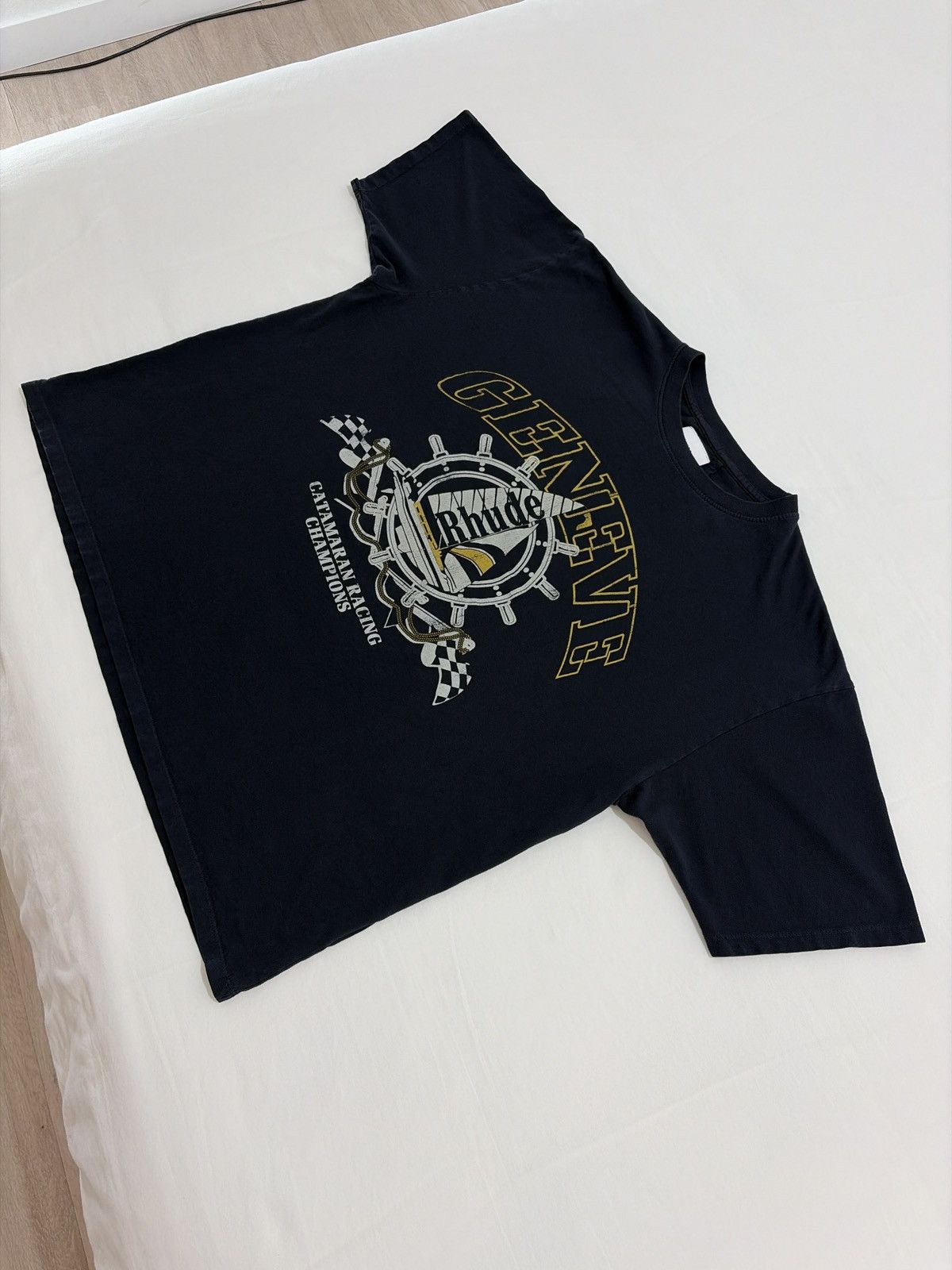 Rhude Rhude Geneve Catamaran Racing Champions Tee Size US L / EU 52-54 / 3 - 3 Thumbnail