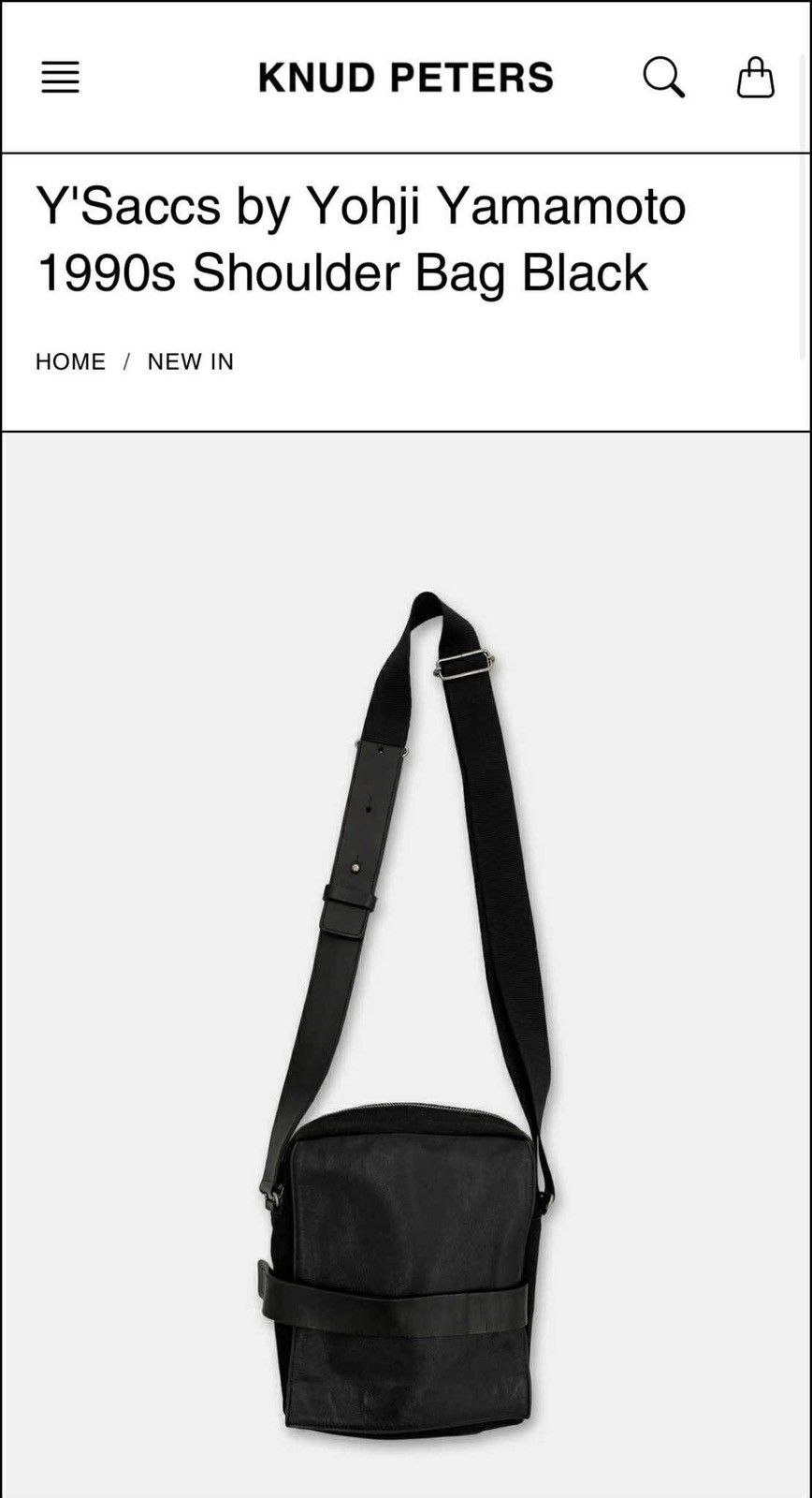 Yohji Yamamoto 1990 Y’SACCS Leather soulder bag Size ONE SIZE - 9 Thumbnail