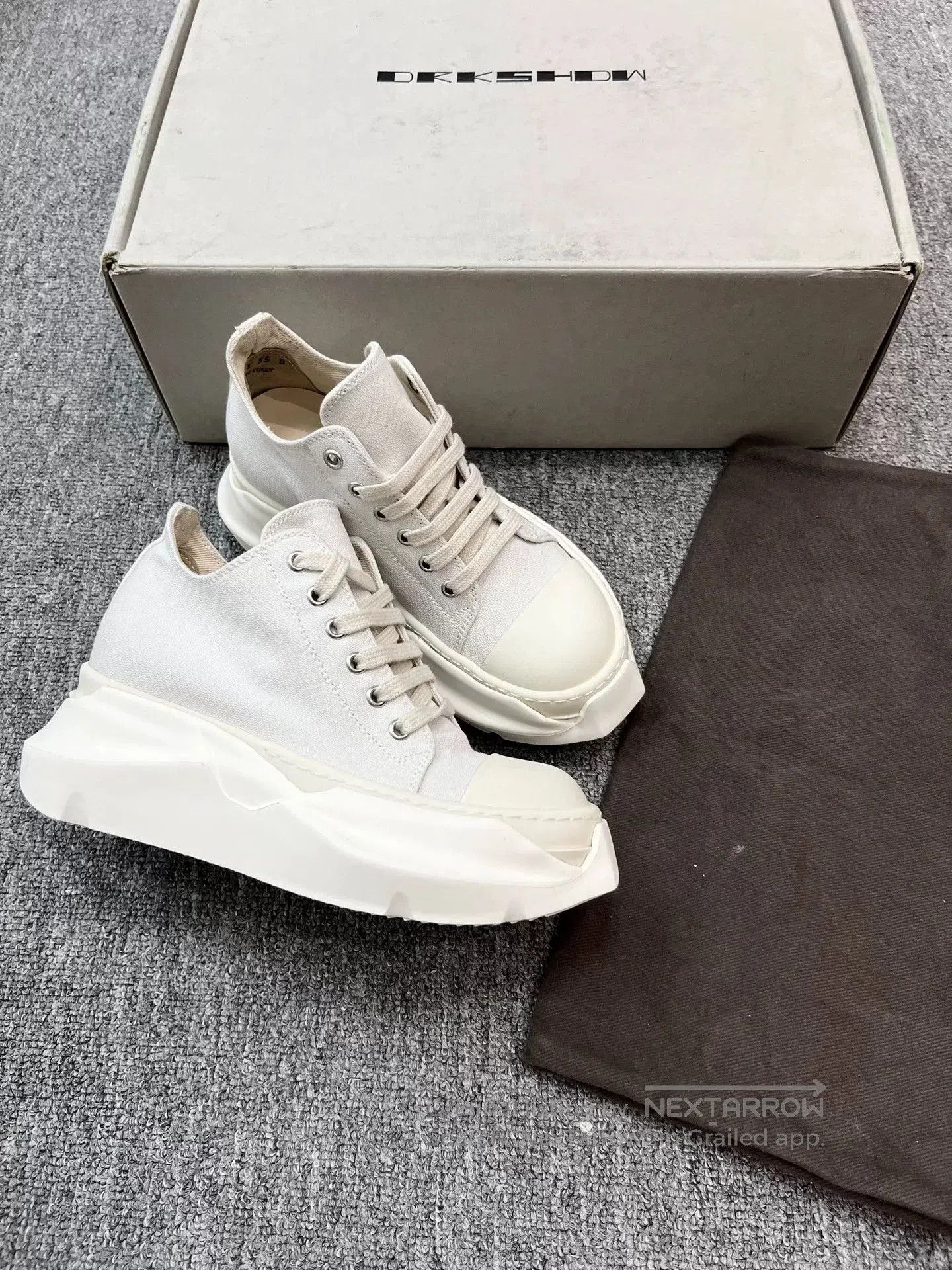 Rick Owens Rick Owens Tank Sole Canvas Sneakers. Size US 5 / IT 35 - 2 Thumbnail