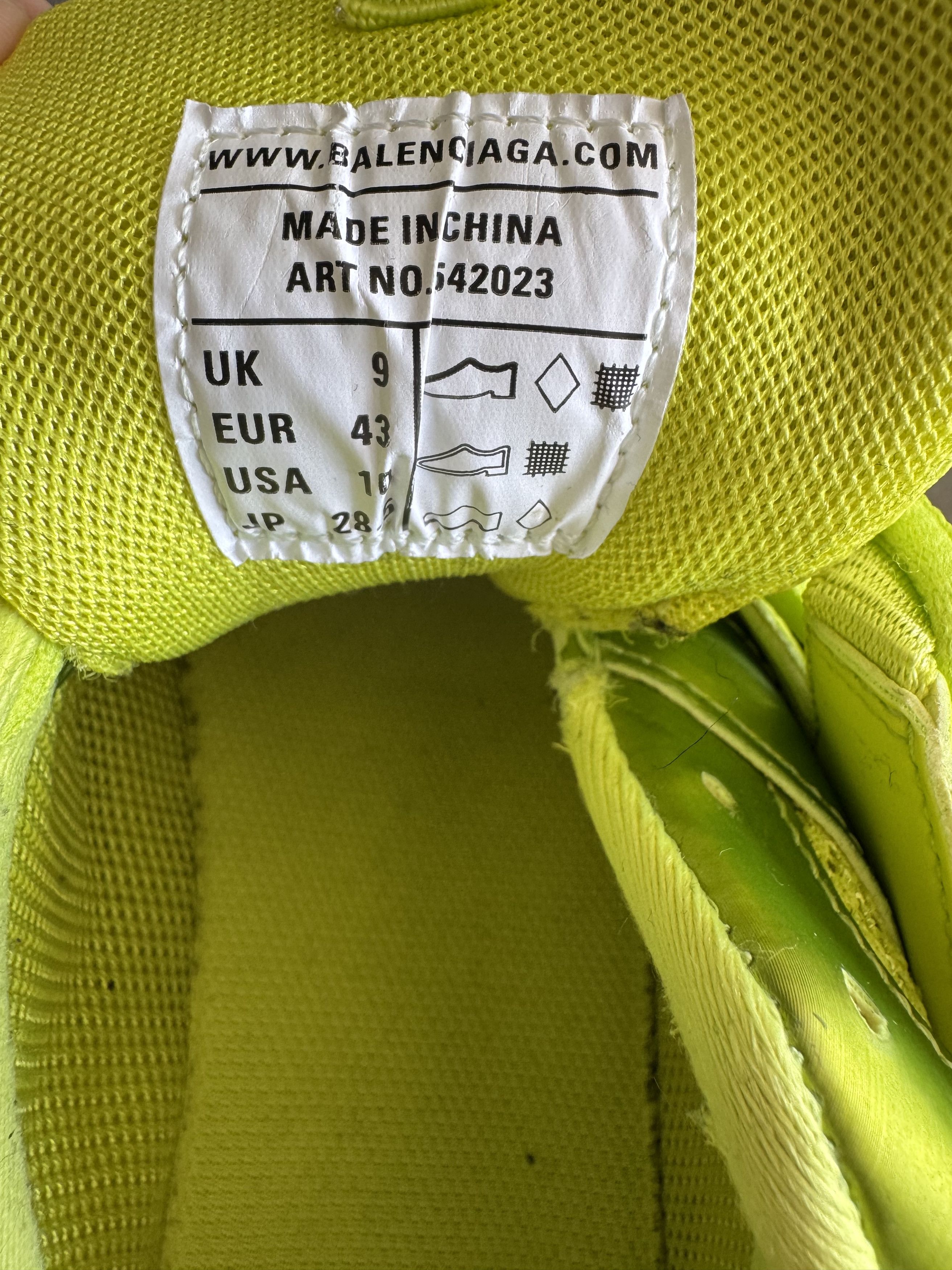 Balenciaga Balenciaga Track Neon Yellow Sneakers Fluorescent Size US 10 / EU 43 - 8 Thumbnail