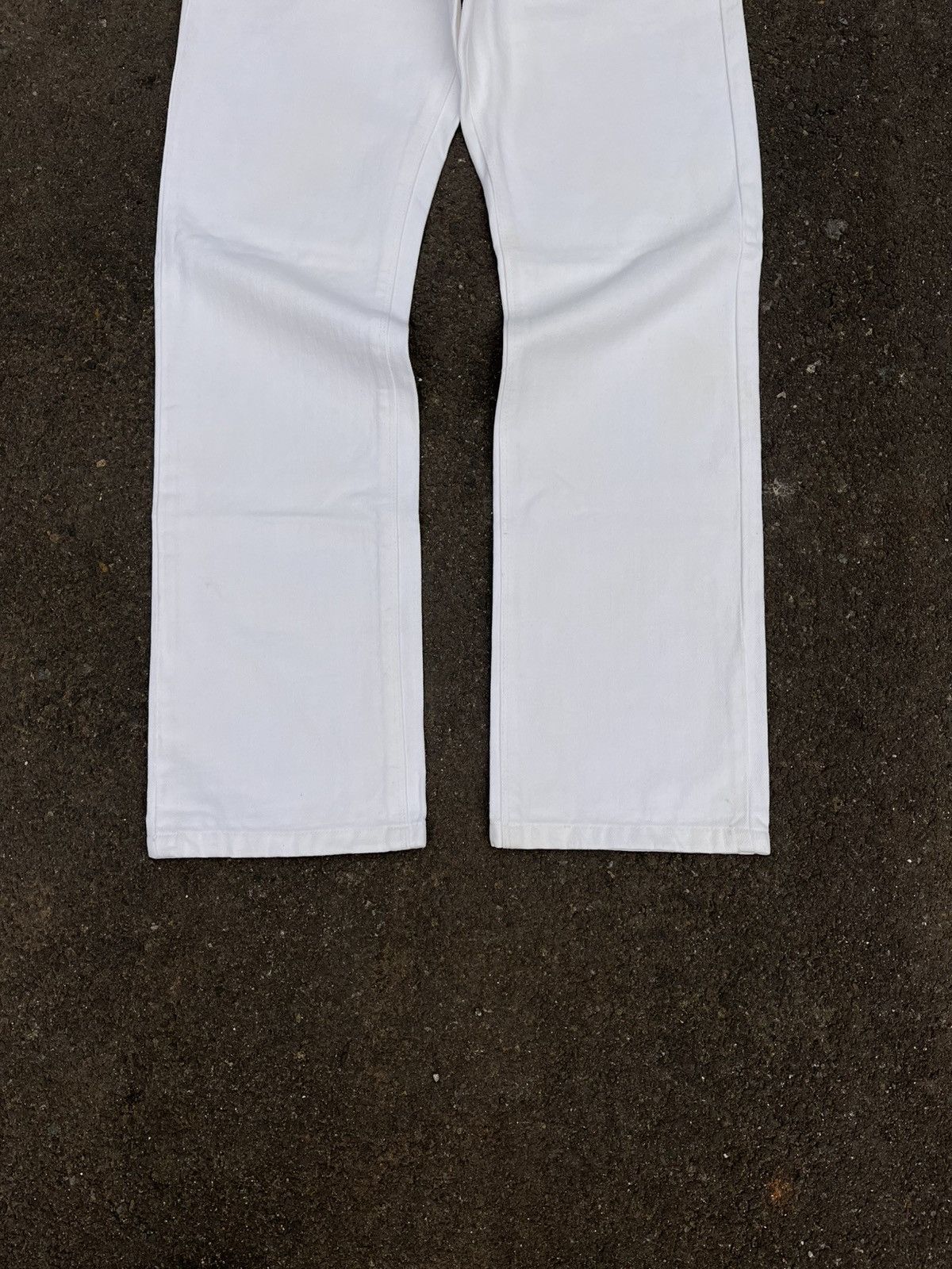 Black Barrett By Neil Barrett Denim Pants White