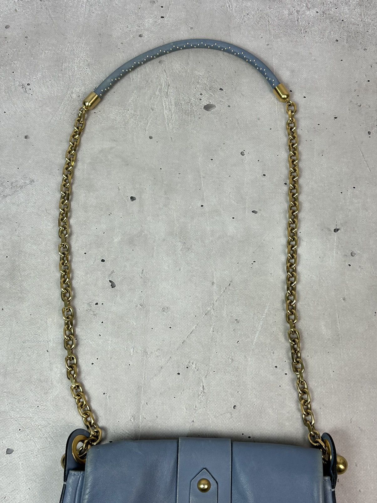 RED Valentino Red Valentino Leather Blue Handle Chain Made in Italy Bag Size ONE SIZE - 9 Thumbnail