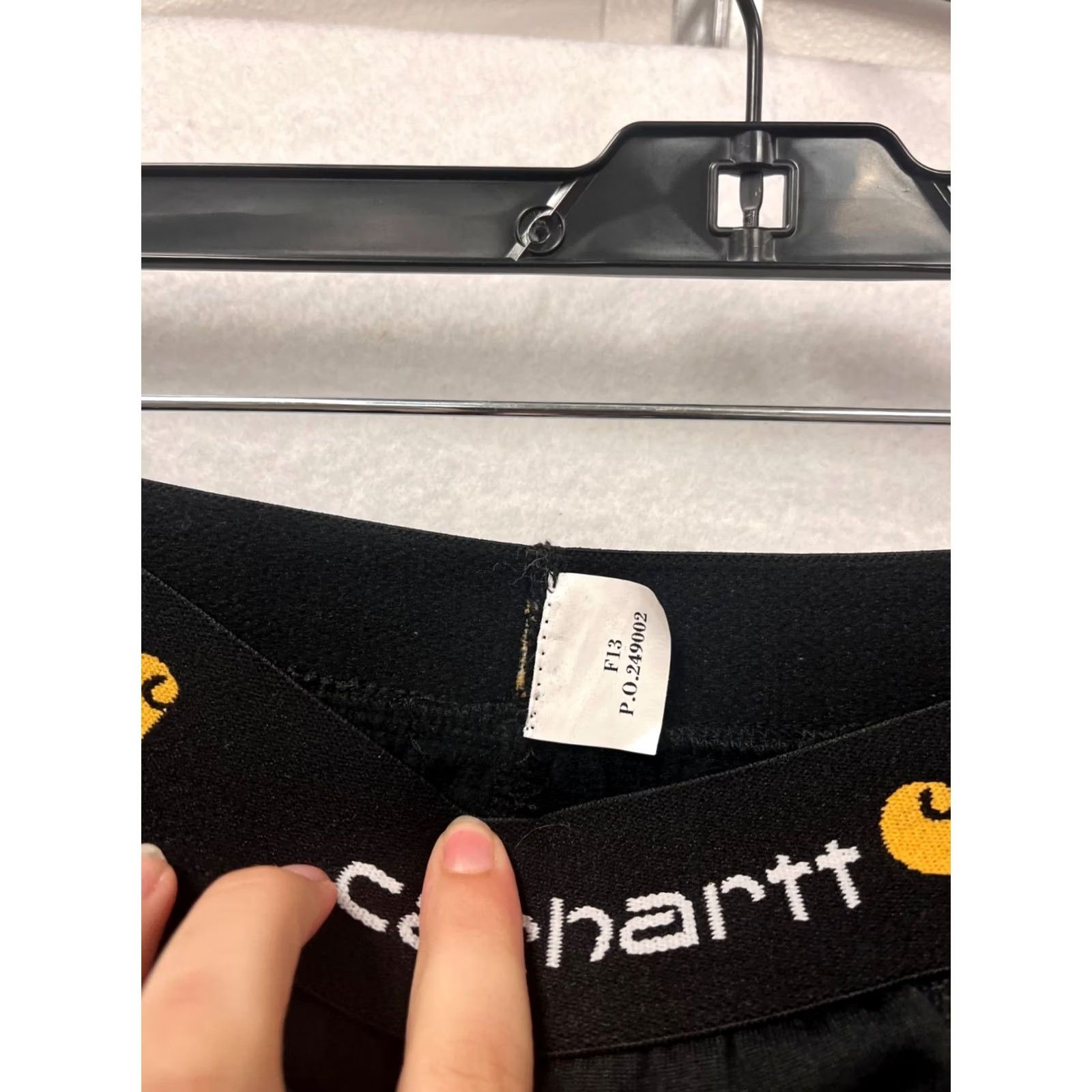 Carhartt VINTAGE Carhartt Black Thermal Fleece Lined Pants 2-3XL #366A Mens Pants 3XL Black Thermal Fleece Lined Jogger Size US 39 - 3 Thumbnail