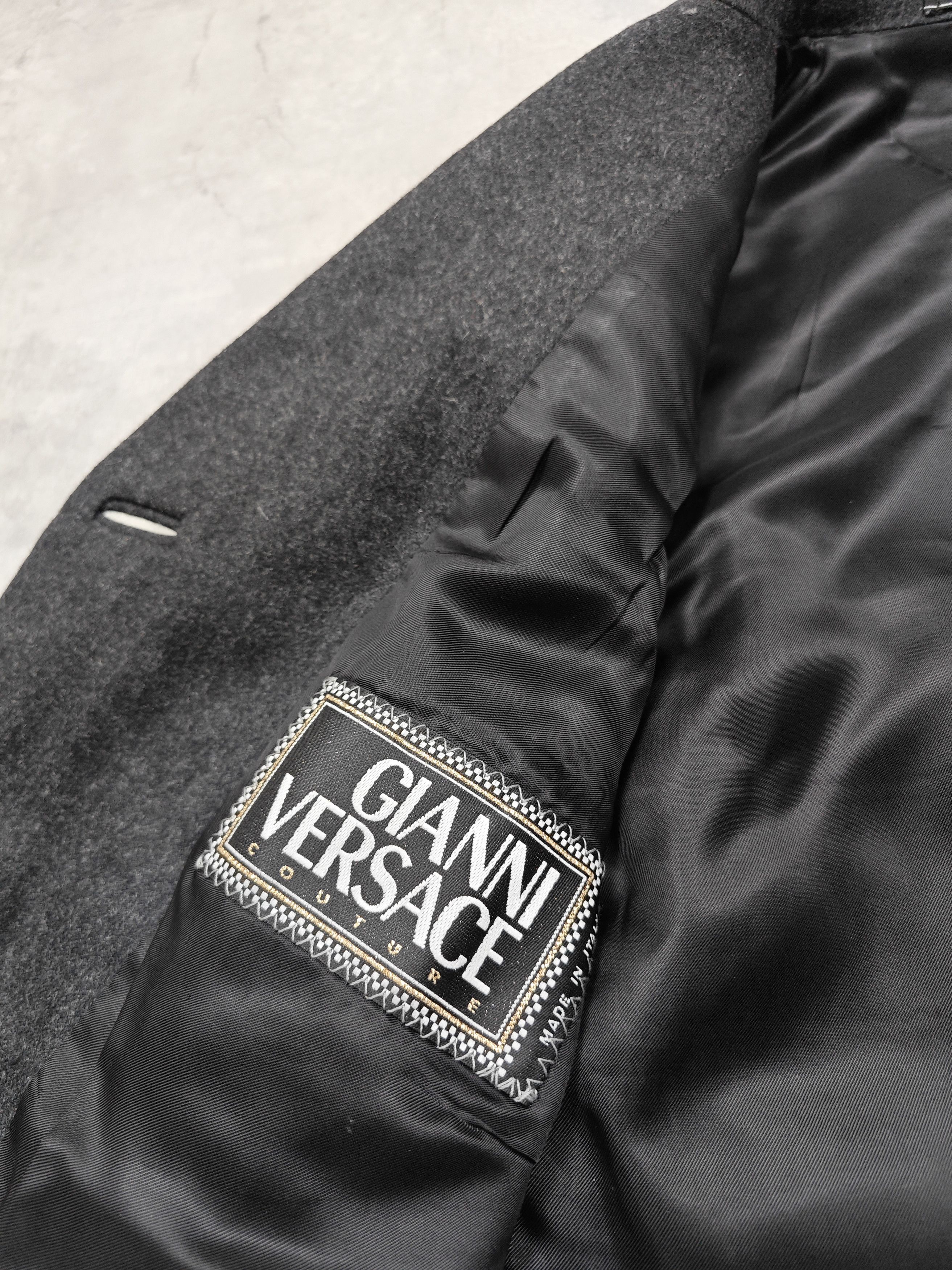 Versace Versace Vintage Wool Coat Size M / US 6-8 / IT 42-44 - 12 Thumbnail