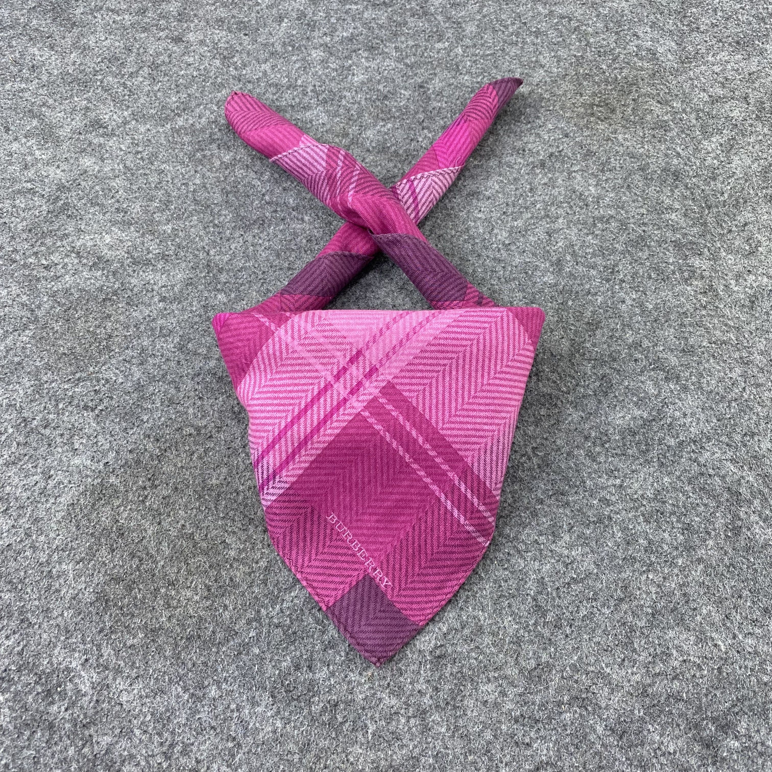 Burberry × Vintage Burberry Handkerchief / Bandana / Neckerchief-B1173 Size ONE SIZE - 2 Thumbnail