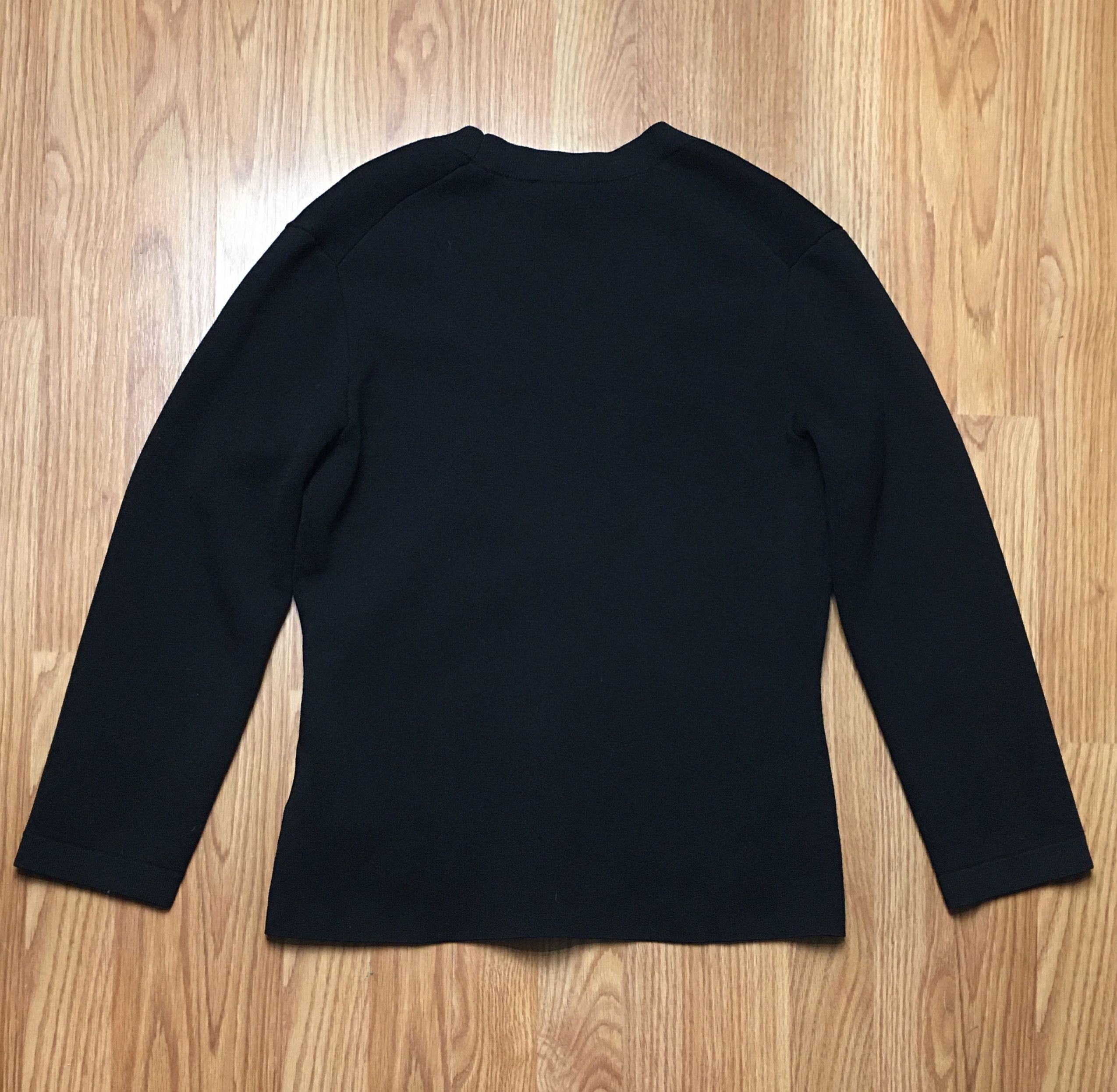 Maje MAJE Embroidered Logo Knitted Cardigan Black Size 2/M Size M / US 6-8 / IT 42-44 - 11 Thumbnail