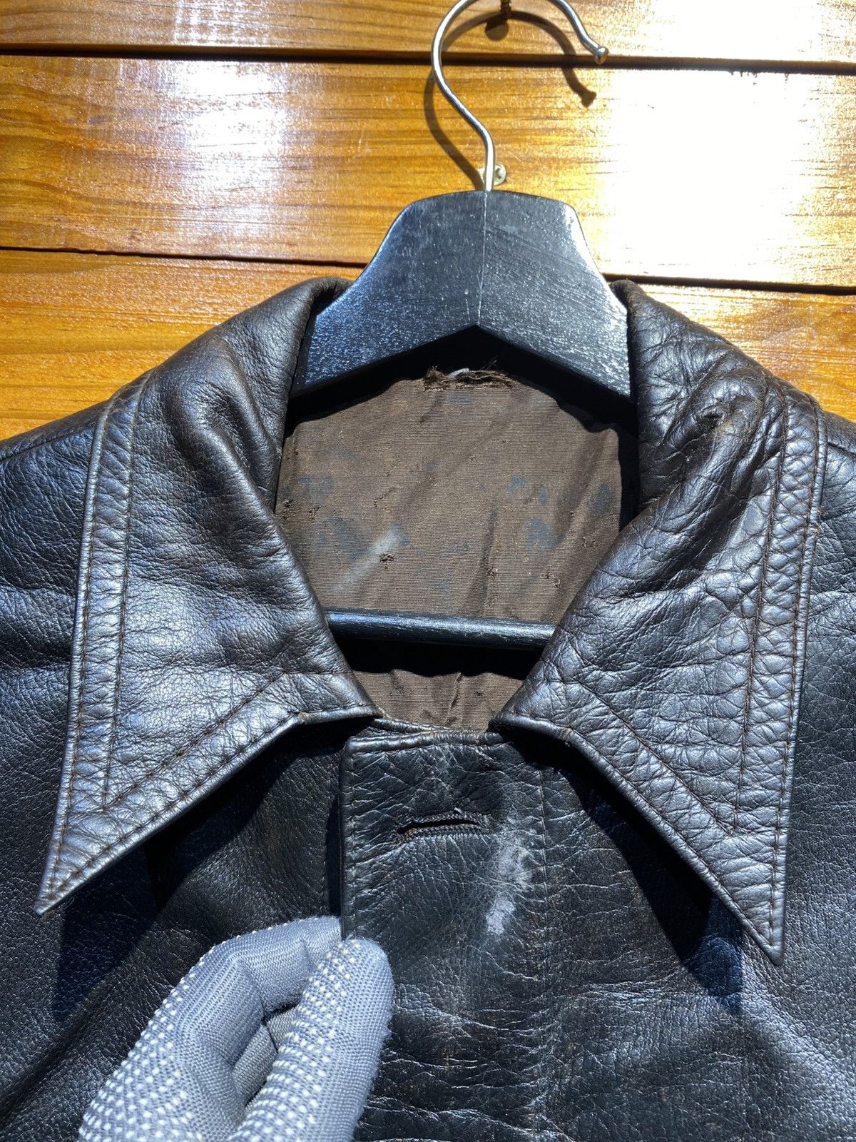 Vintage Vintage Black Leather Jacket – Classic Men’s Outerwear Size US S / EU 44-46 / 1 - 6 Thumbnail