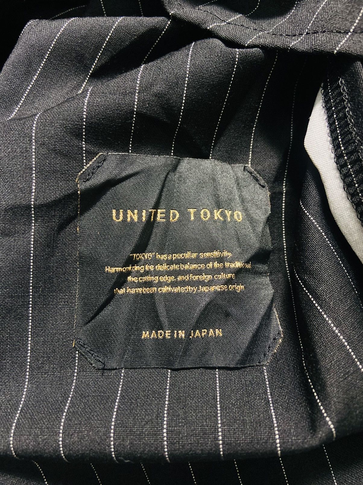 Japanese Brand United Tokyo Deconstructed Pinstripe Shirt - Side Buckle Size US XL / EU 56 / 4 - 10 Thumbnail