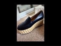 Gabriela Hearst Gabriela Hearst Leather Navy Loafers Size US 5.5 / IT 35.5 - 9 Thumbnail