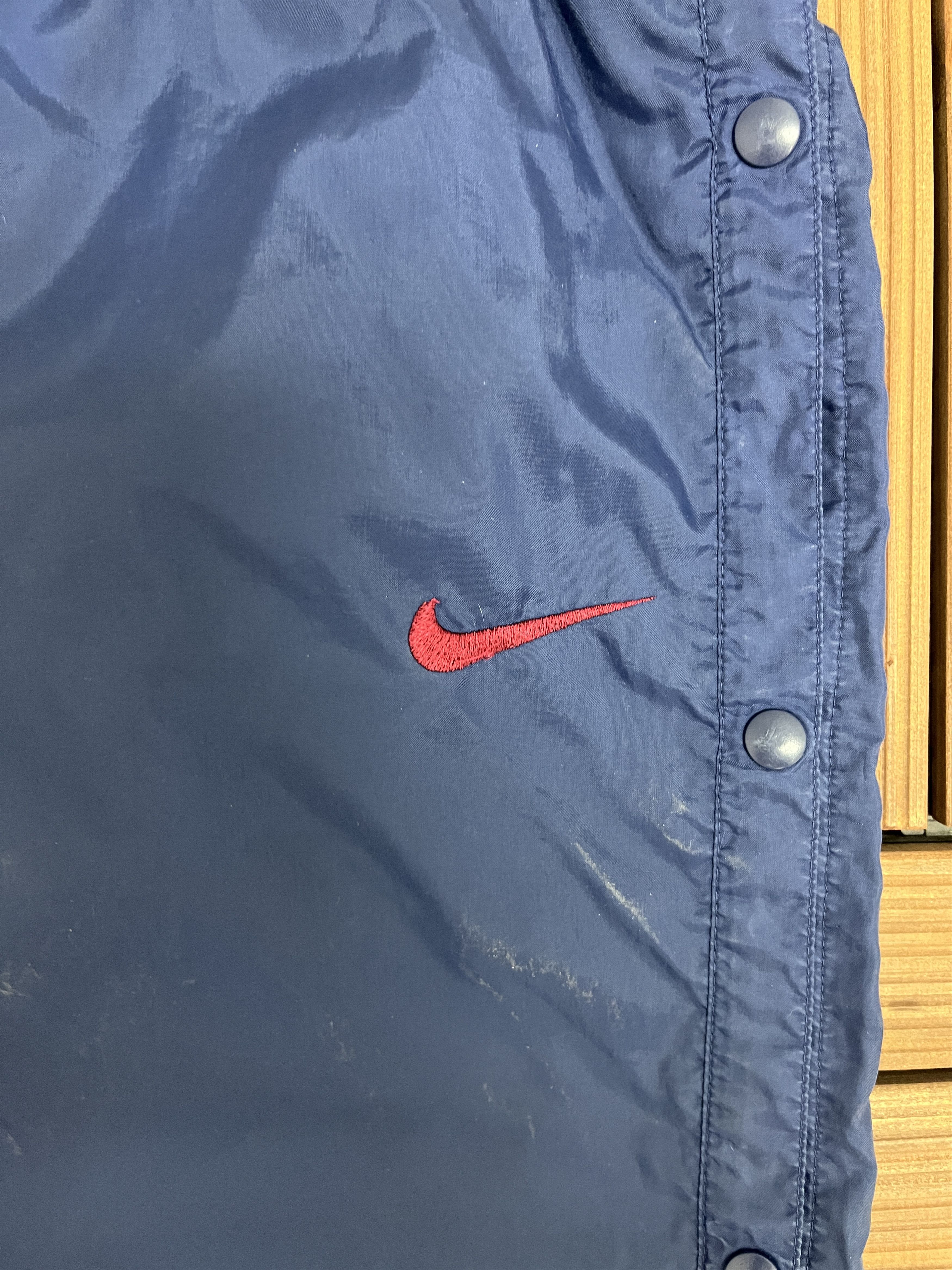 Nike × Vintage Nike Embroidered Graphic Vintage Tear Away Track Pants Size US 34 / EU 50 - 3 Thumbnail