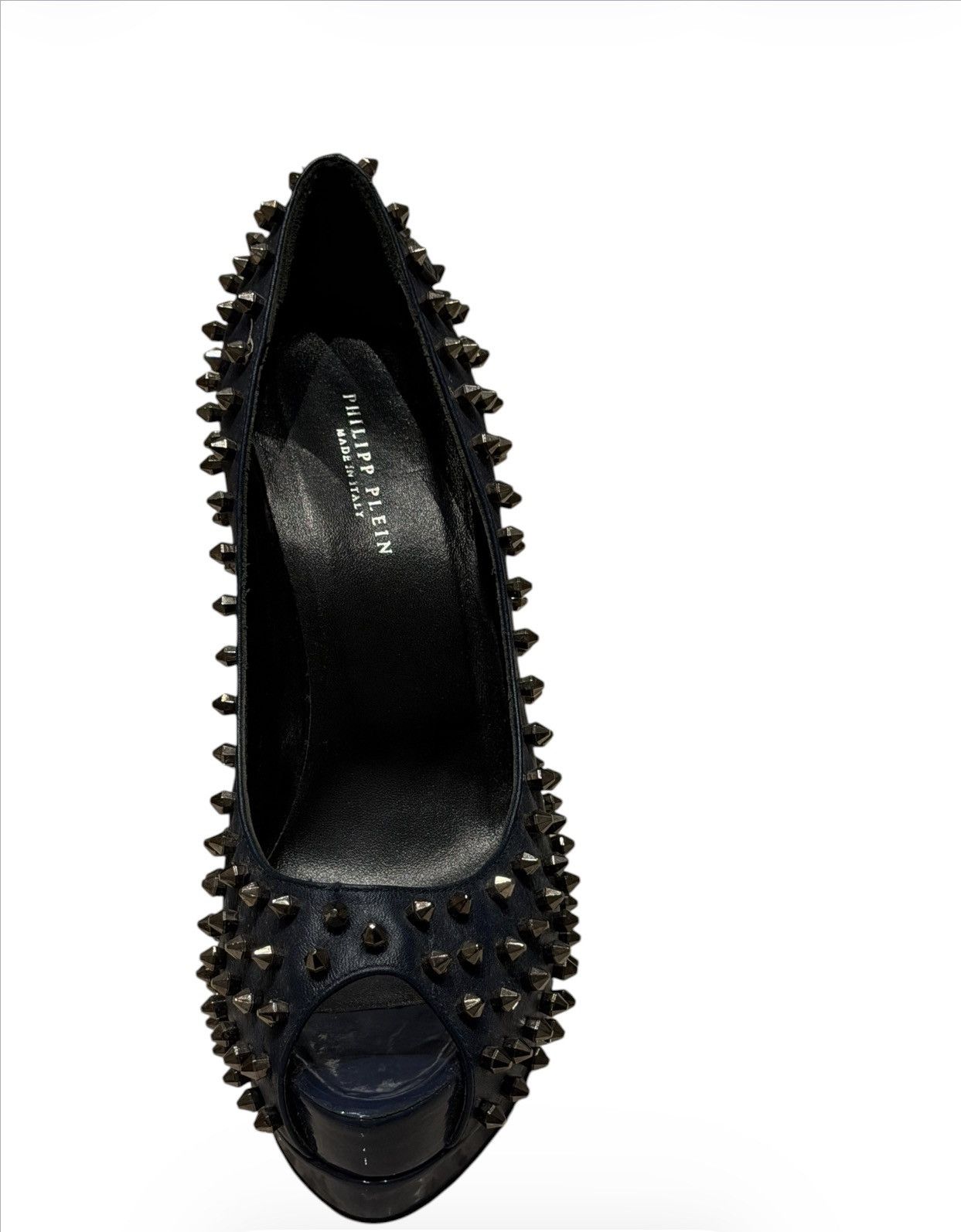 Philipp Plein Philipp Plein Studded Platform Heels – Black – New Size US 9 / IT 39 - 2 Thumbnail