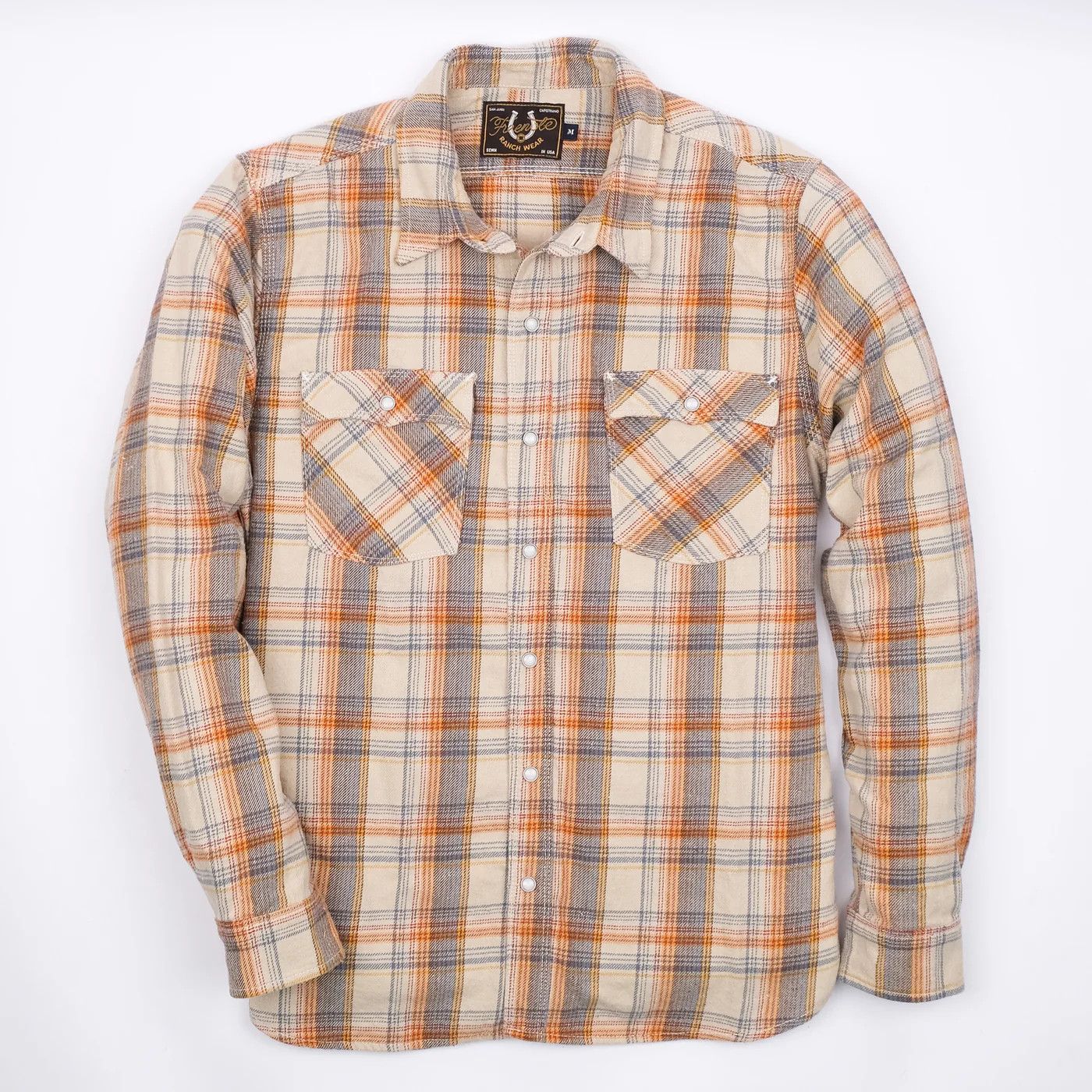 Freenote Cloth 💚 Freenote Cloth Lancaster Cream Shadow Plaid Medium NEW Size US M / EU 48-50 / 2 - 1 Thumbnail