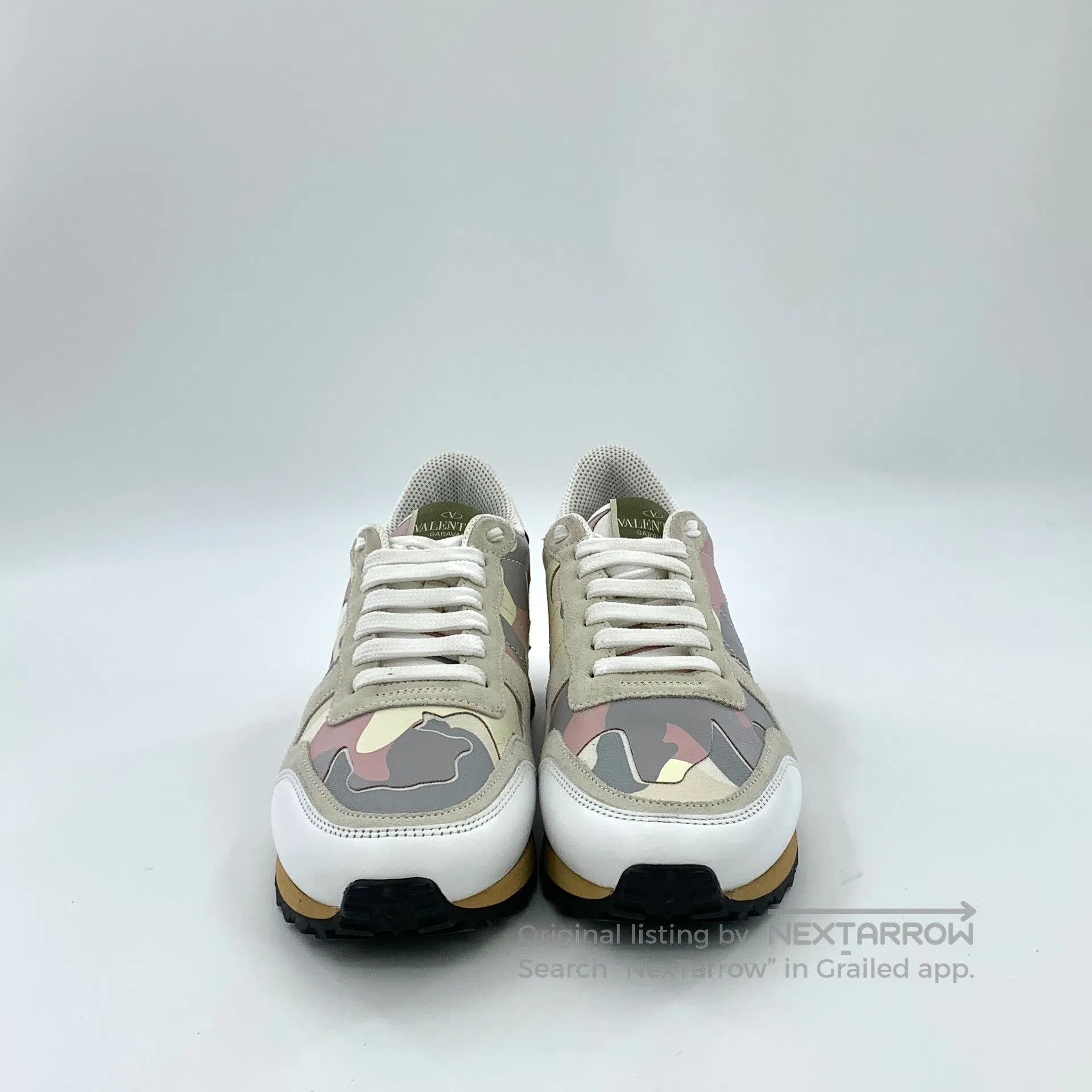 Valentino Valentino Color Blocked Camouflage Laced Casual Flat Sport Size US 6.5 / IT 36.5 - 3 Thumbnail