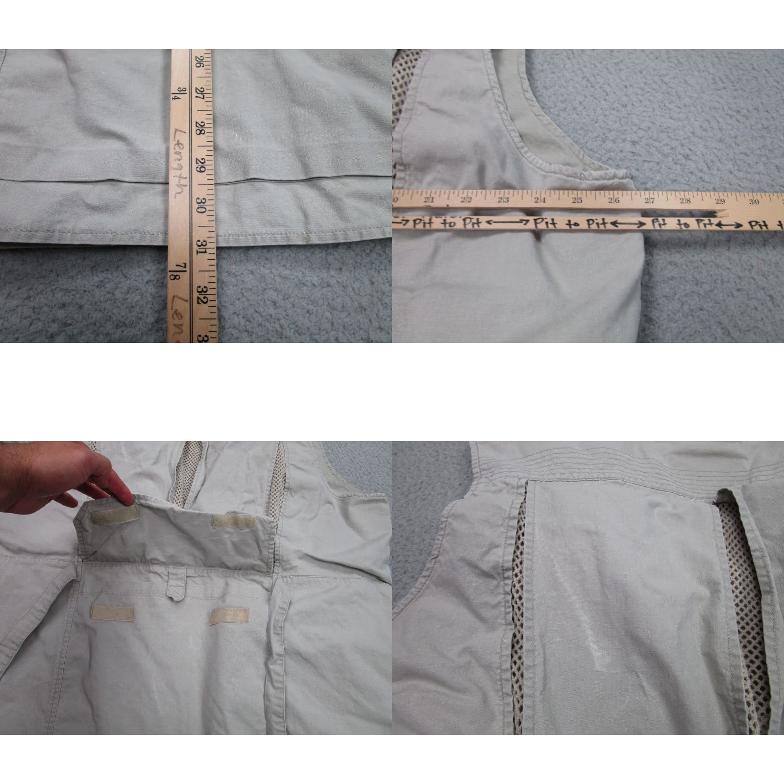 Eddie Bauer VINTAGE Eddie Bauer Vest Mens XL Cargo Outdoor Hike Hunt Camp Beige 90s Mens Size US XL / EU 56 / 4 - 8 Thumbnail