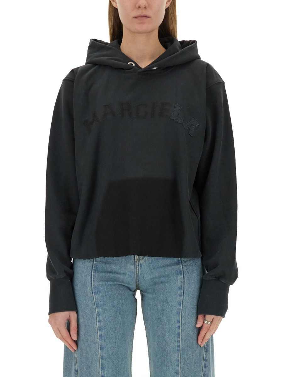 Maison Margiela MAISON MARGIELA COTTON SWEATSHIRT - BLACK Size L / US 10 / IT 46 - 1 Thumbnail