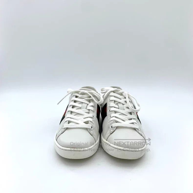 Gucci Gucci Ace Series White Striped Bee Embroidery Lace Casual Size US 6.5 / IT 36.5 - 3 Thumbnail