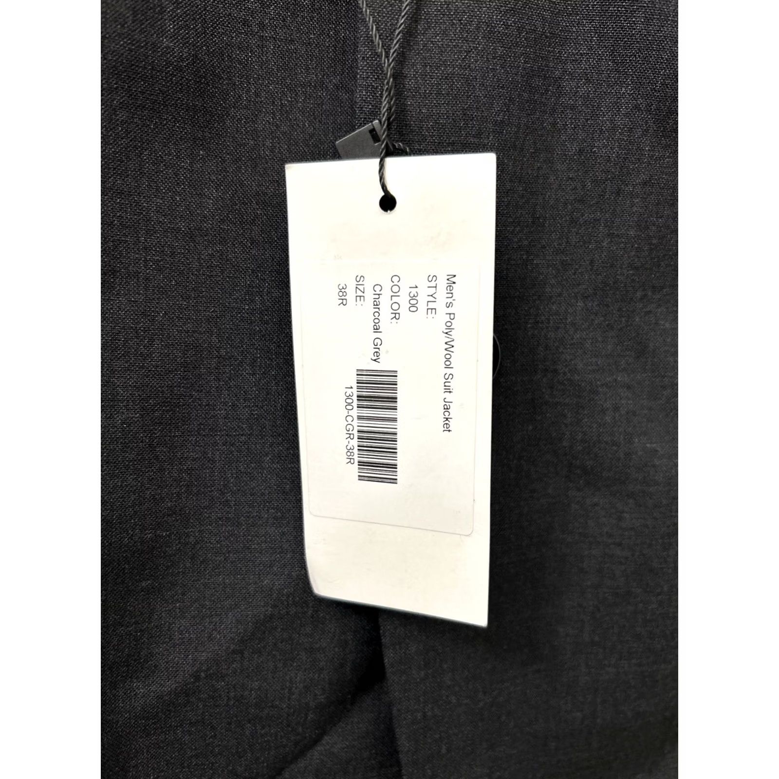 Vintage VINTAGE Louis Martin Blazer Mens 38R Charcoal Gray Two-Button Notch Lapel Regular Fit Jacket NWT Size 38R - 4 Thumbnail