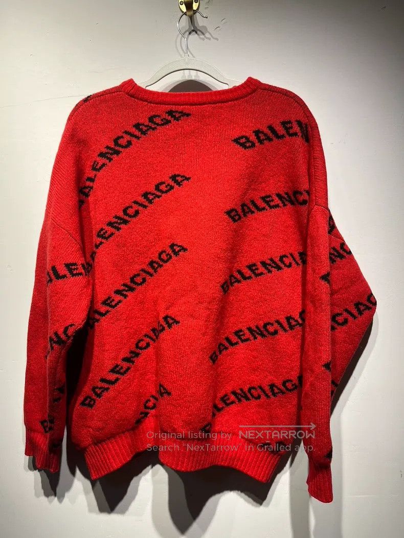Balenciaga Balenciaga Barrage Printed Logo Sweater Size US M / EU 48-50 / 2 - 2 Thumbnail