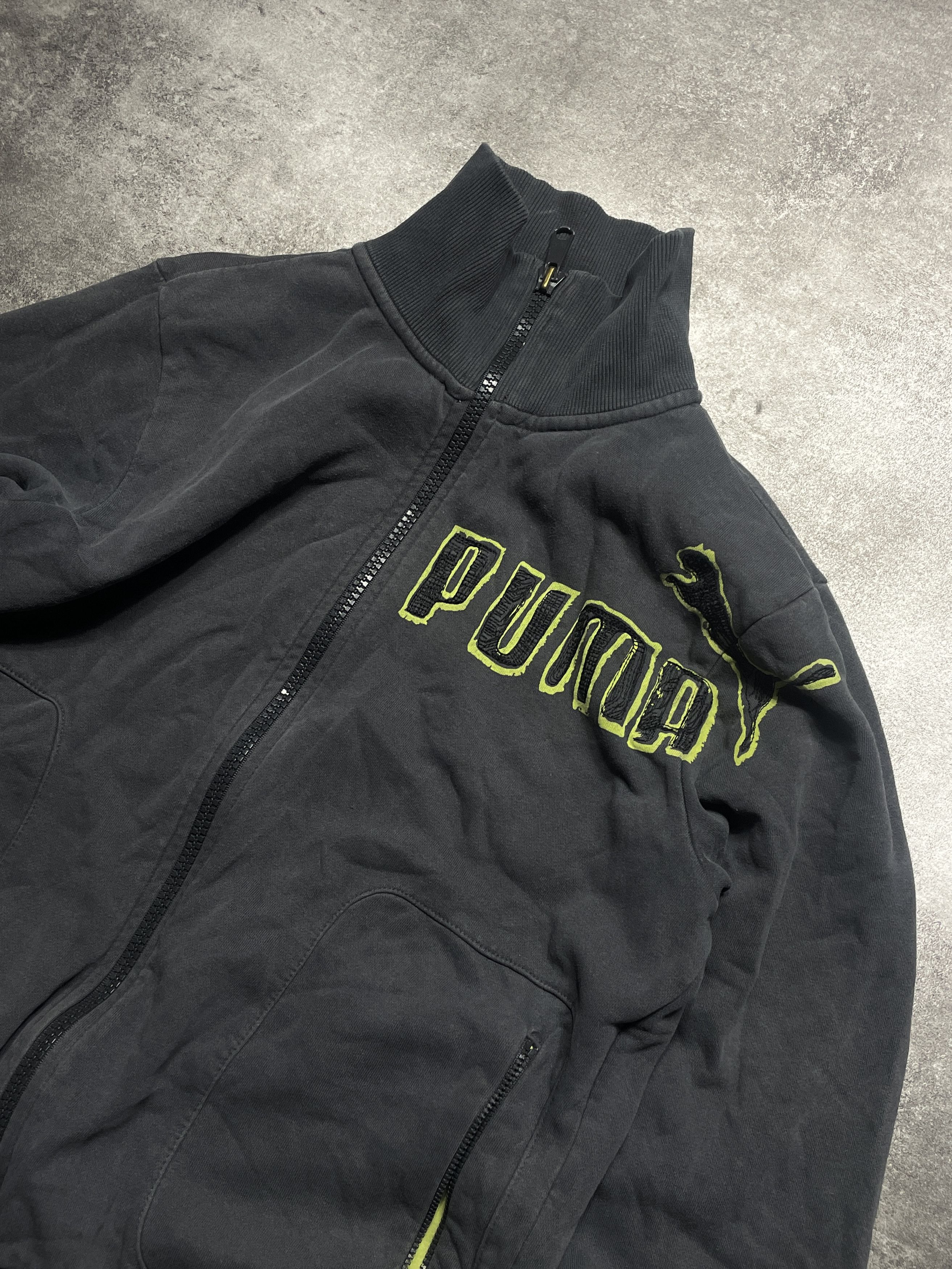 Puma 🔥RARE🔥Puma Vintage Y2K Sweatshirt Zip Spellout Size M / US 6-8 / IT 42-44 - 2 Thumbnail