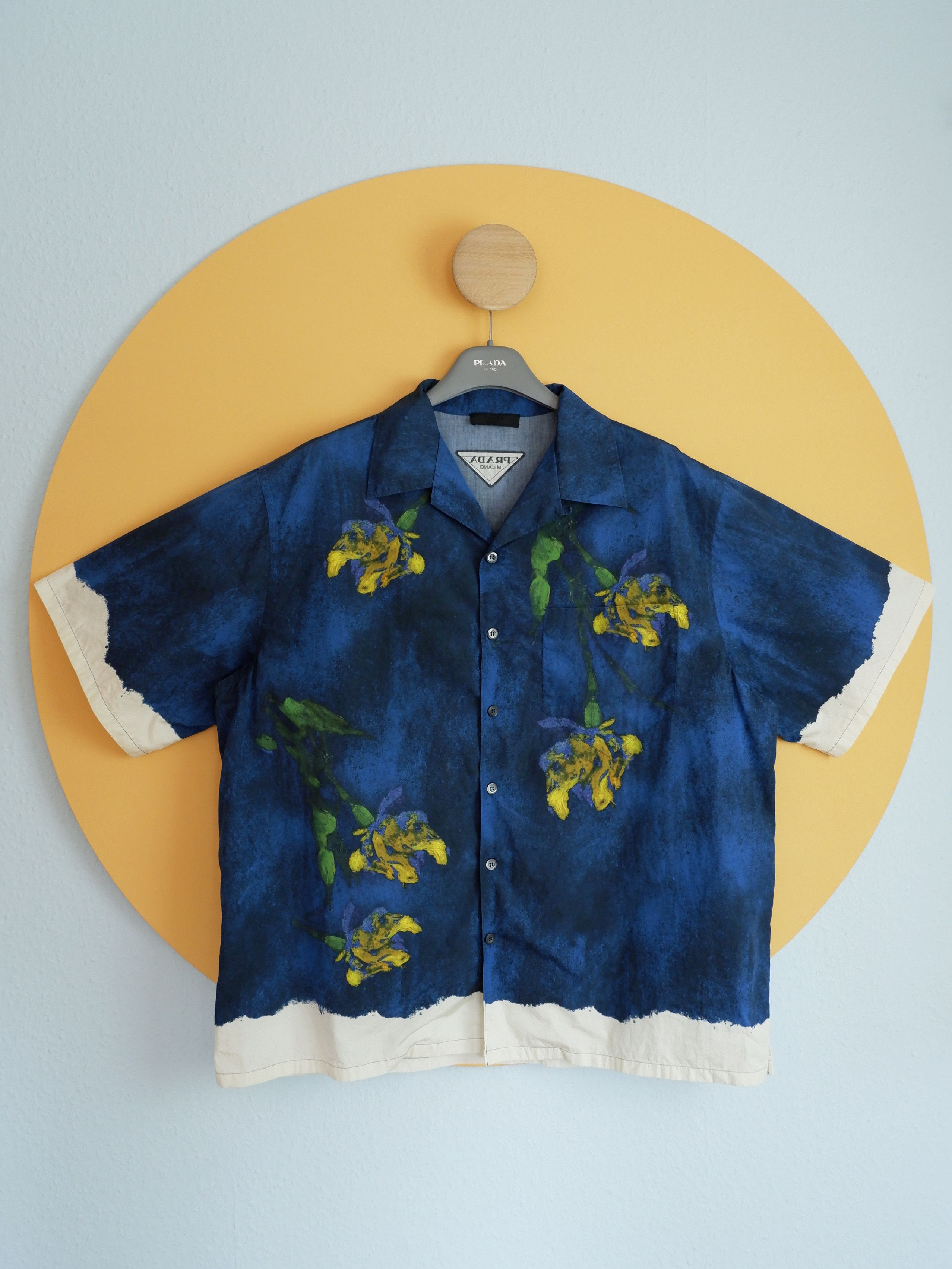 Prada Last drop! Prada hand-painted effect printed shirt SS23 Size US XL / EU 56 / 4 - 1 Thumbnail