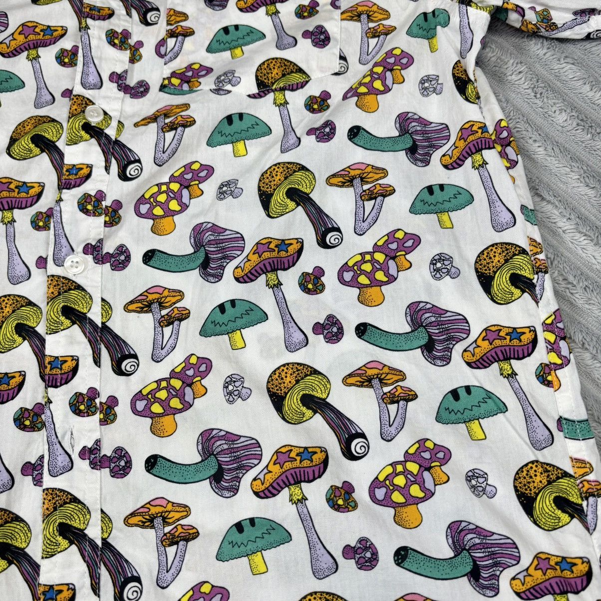 Other ALab Men's Button Down Shirt Mushrooms Multicolor Sz Large Size US L / EU 52-54 / 3 - 8 Thumbnail