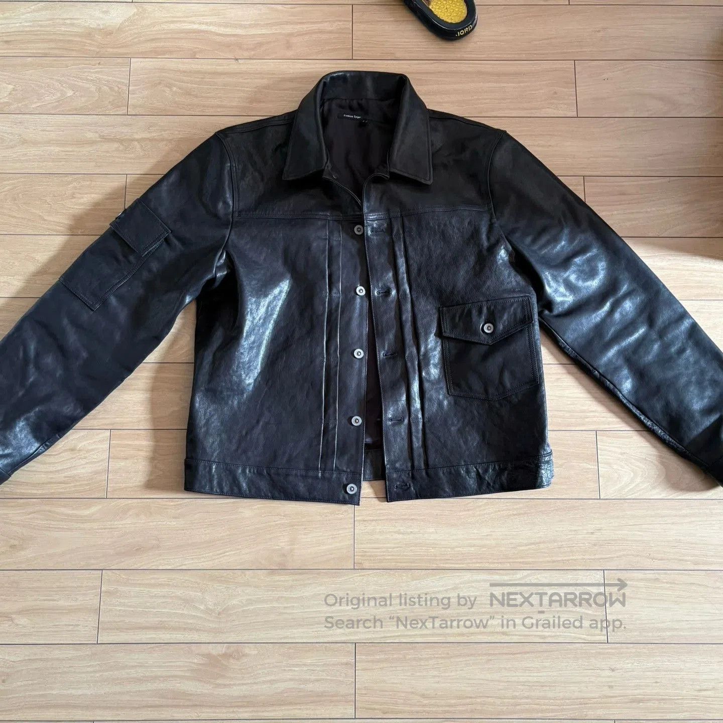 Japanese Brand Kisekino Seigen Black Leather Jacket. Size US L / EU 52-54 / 3 - 1 Thumbnail