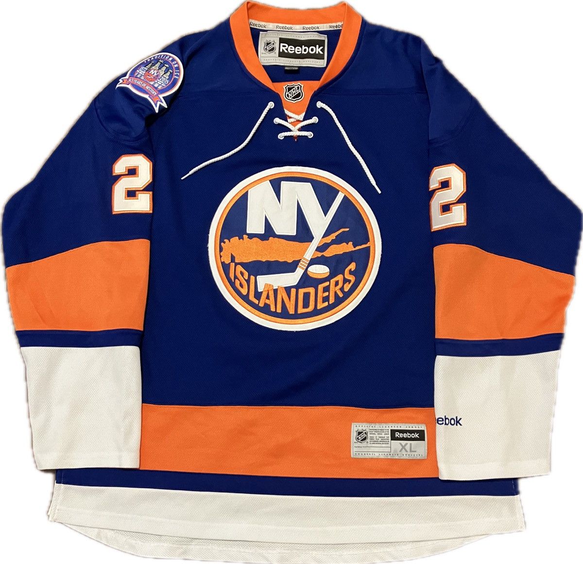 image of New York Islanders Leddy Reebok Nhl Hockey Jersey Size Xl, Men's