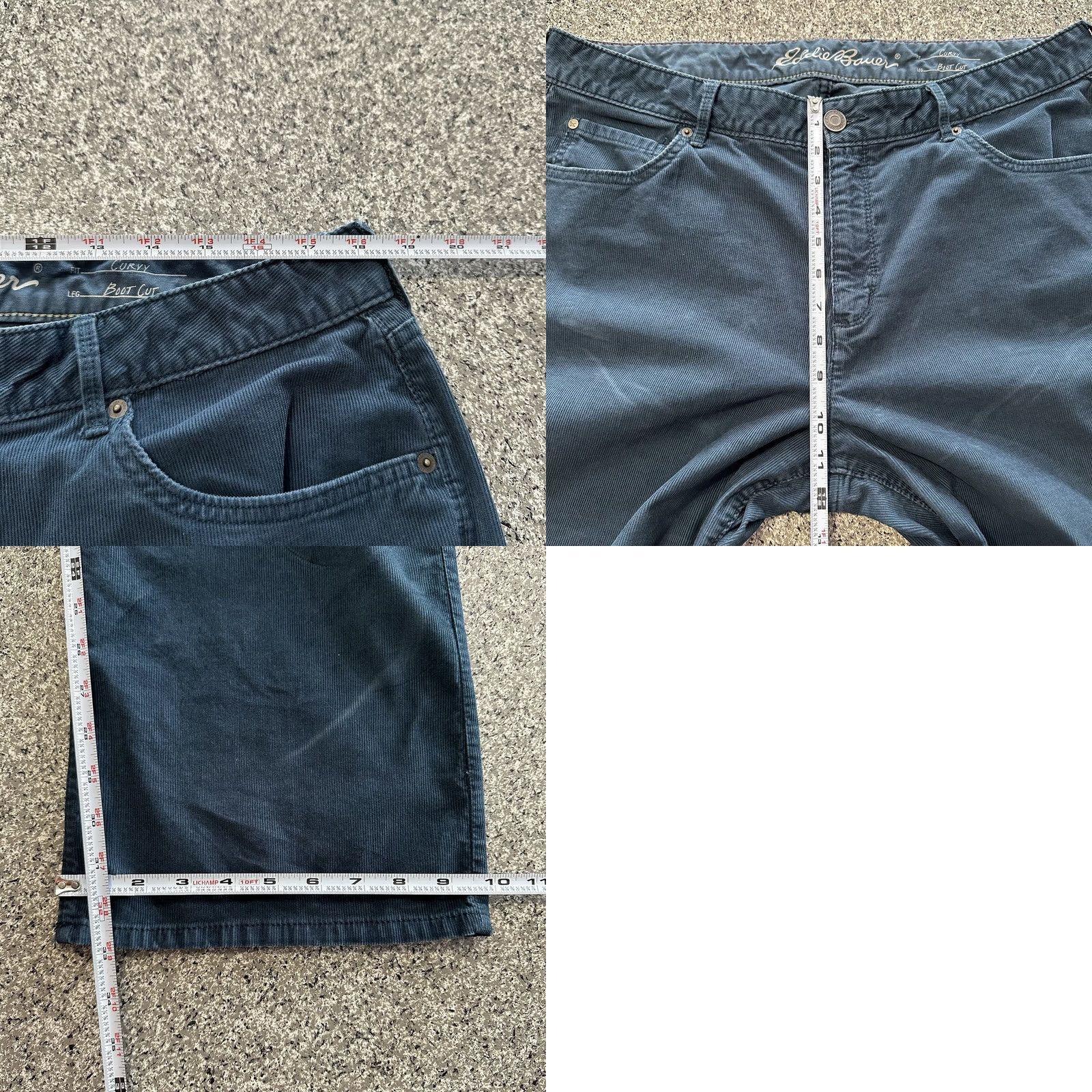 Eddie Bauer Eddie Bauer Pants Womens 16 Tall 34 Inseam Bootcut Corduroy Blue Stretch Size 25" / US 0 / IT 36 - 8 Thumbnail