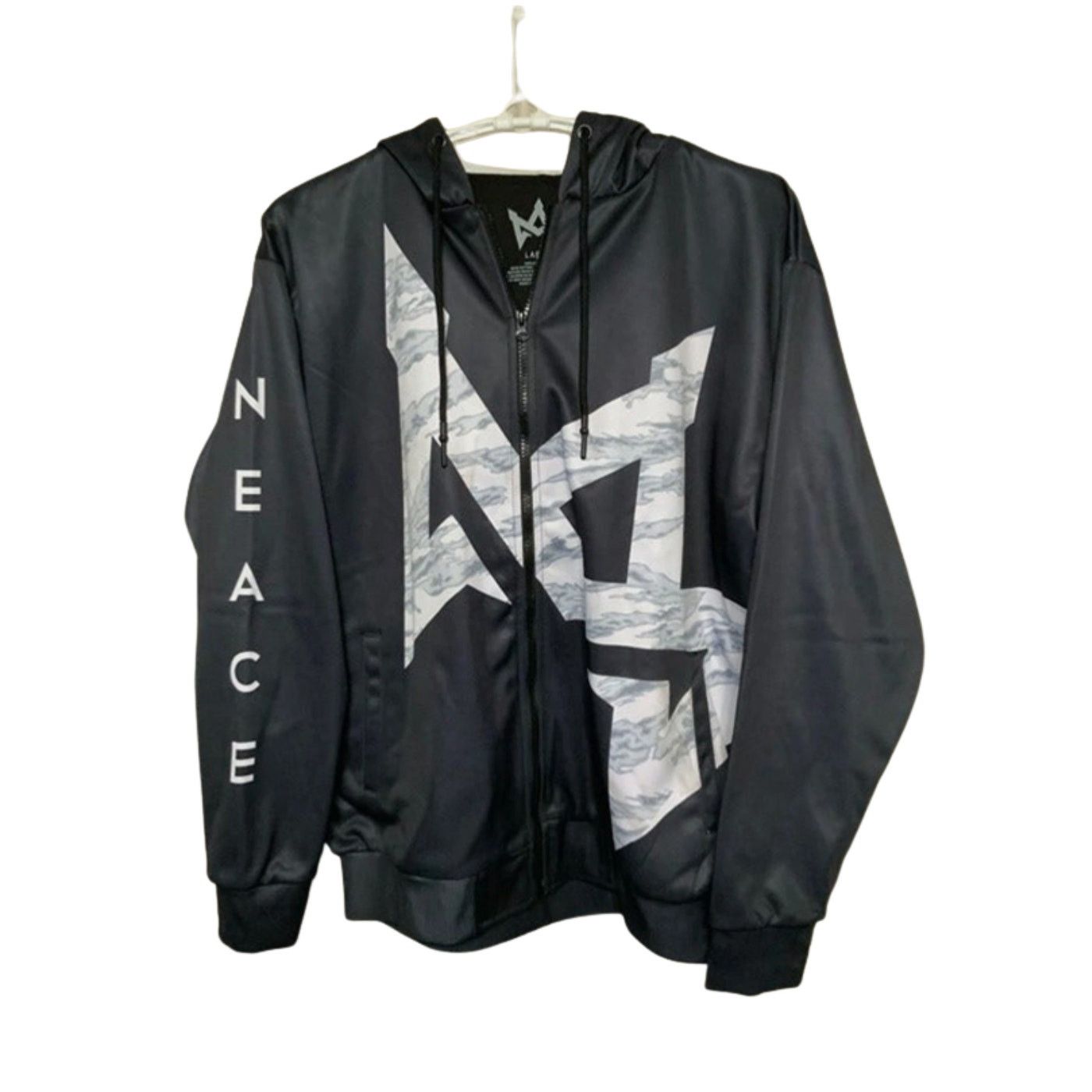 Unknown London Neace Black Windbreaker Jacket Mens Size Large L USED Size US L / EU 52-54 / 3 - 3 Thumbnail