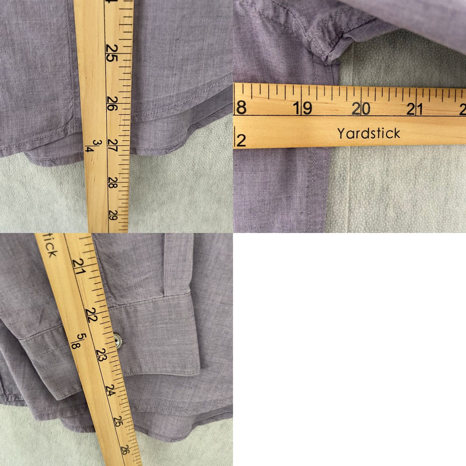 John Varvatos John Varvatos Button-Up Shirt Adult Small Purple Long Sleeve Cotton Mens S Size US S / EU 44-46 / 1 - 8 Thumbnail