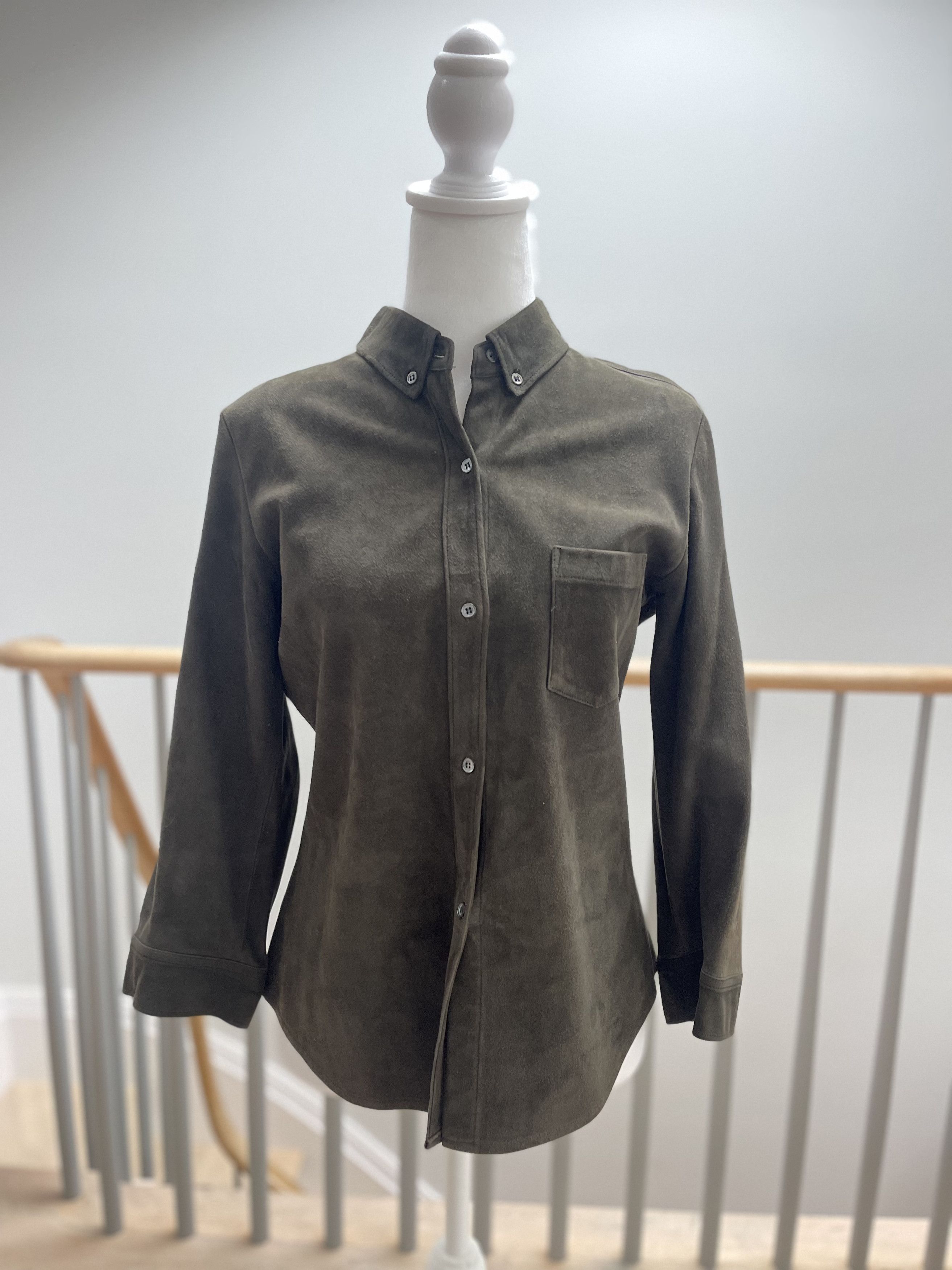 Vintage Chaiken and Capone Suede button down shirt Size S / US 4 / IT 40 - 2 Thumbnail