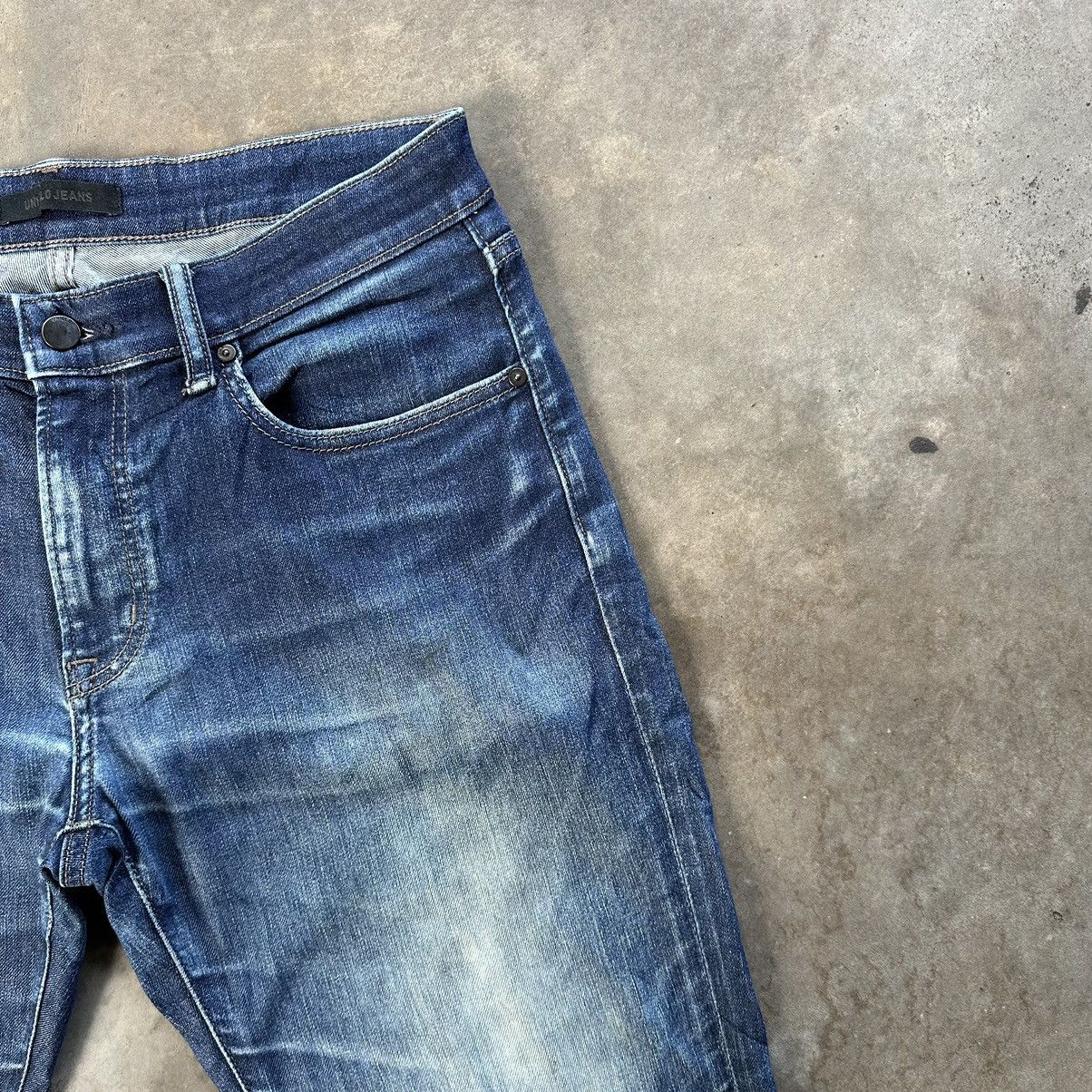 Japanese Brand Vintage Japanese Faded Distressed Jean Denim Pant Size US 33 - 5 Thumbnail