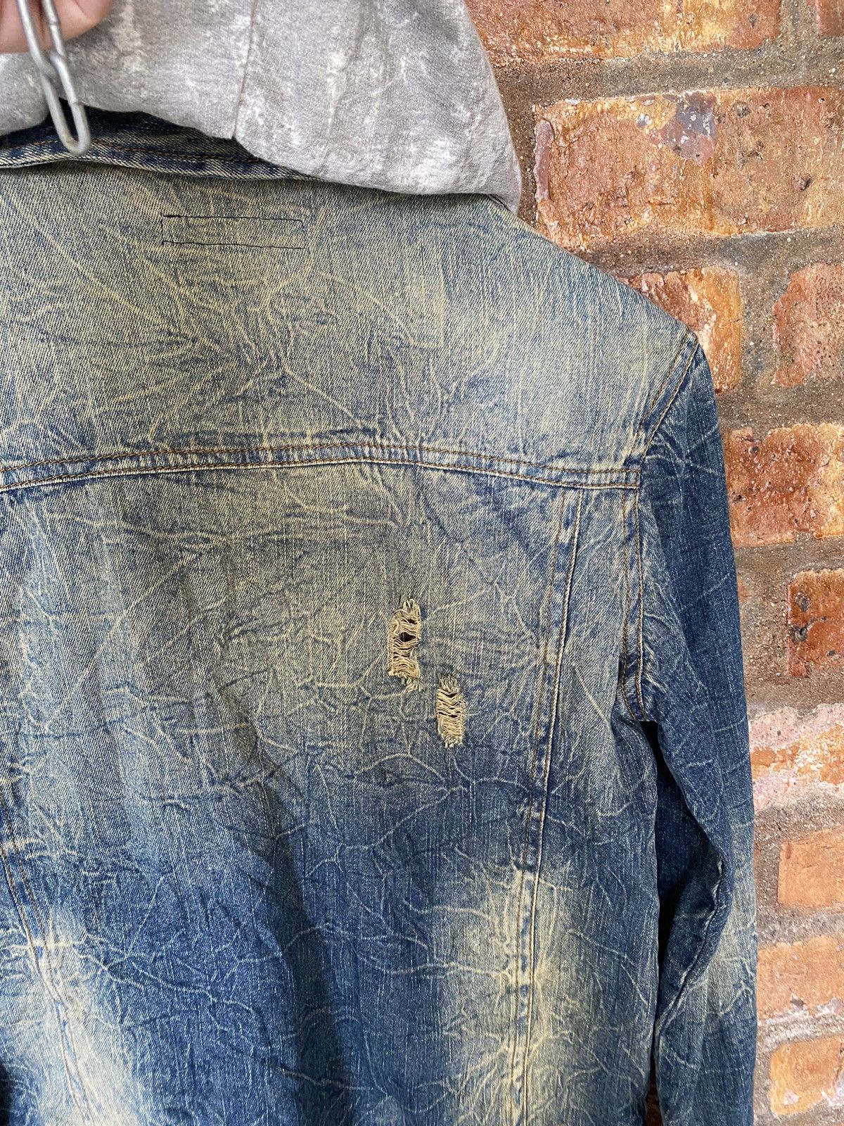 In The Attic Distressed mud wash zipper hoodie Punk button up Size US M / EU 48-50 / 2 - 18 Thumbnail
