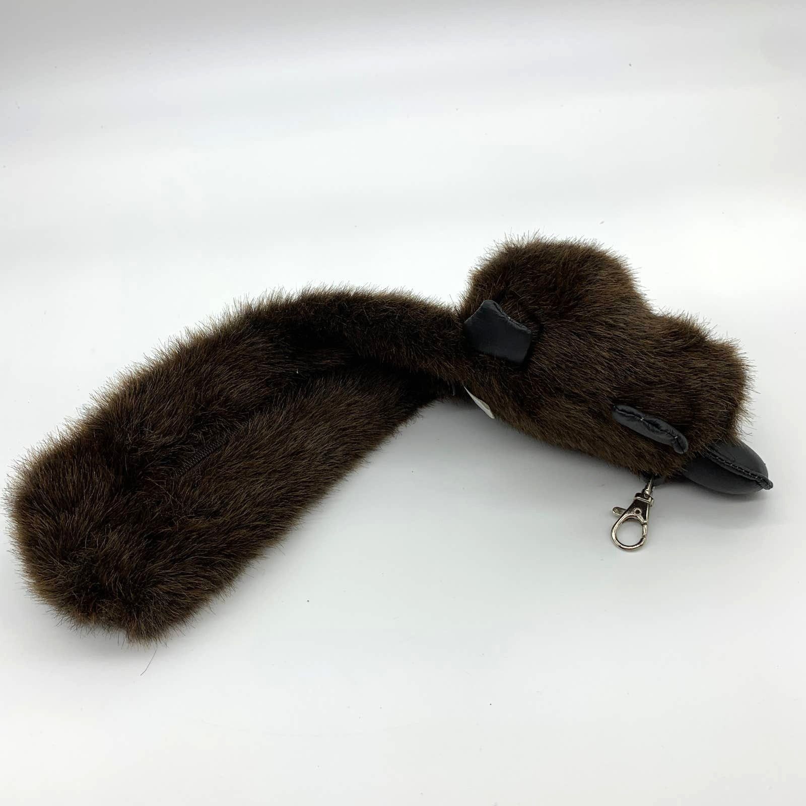 Other Beaver Faux Fur Cute Coin Wallet Size ONE SIZE - 2 Thumbnail