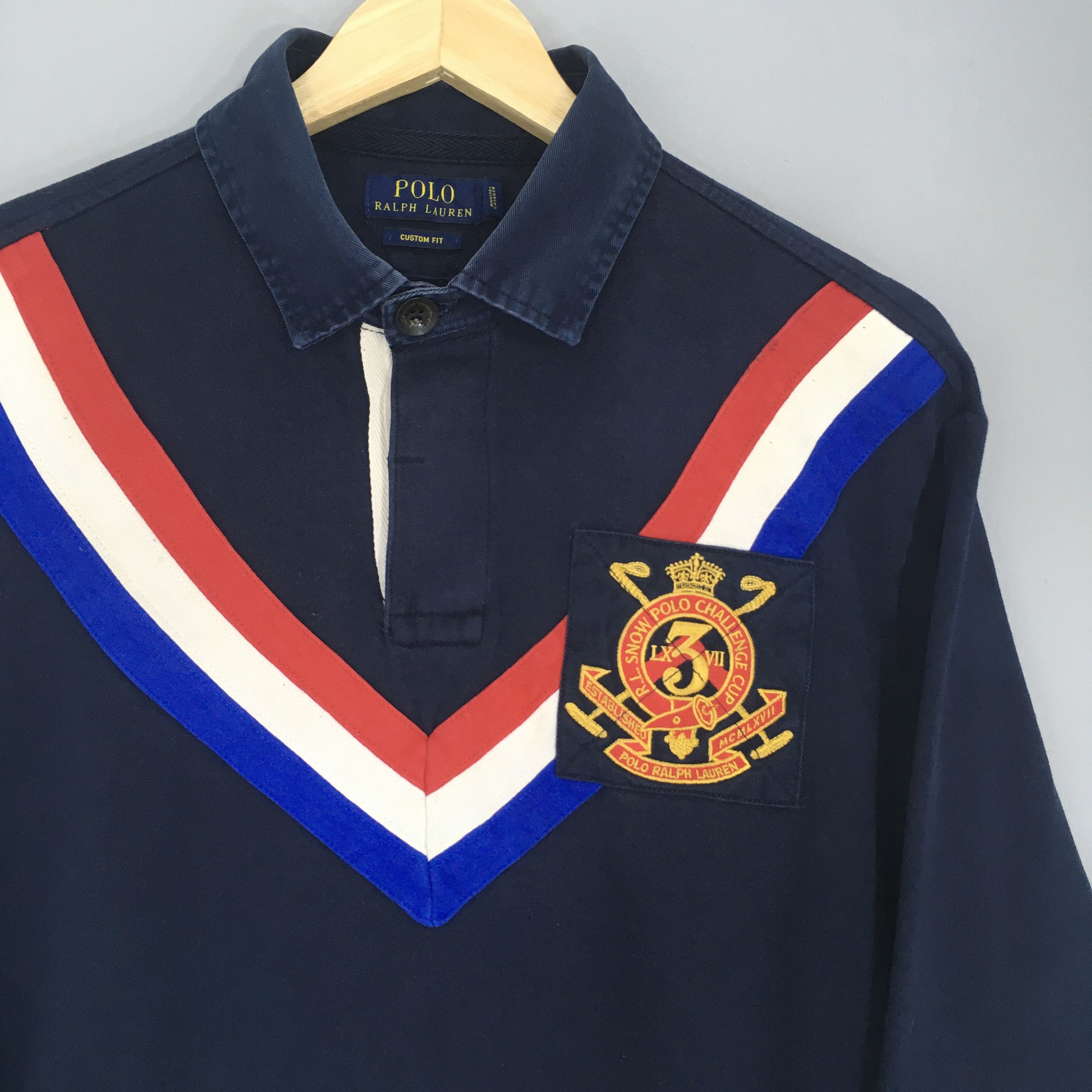 Polo Ralph Lauren Vintage Y2K Polo Ralph Lauren Rugby Shirt Large Size US L / EU 52-54 / 3 - 2 Thumbnail