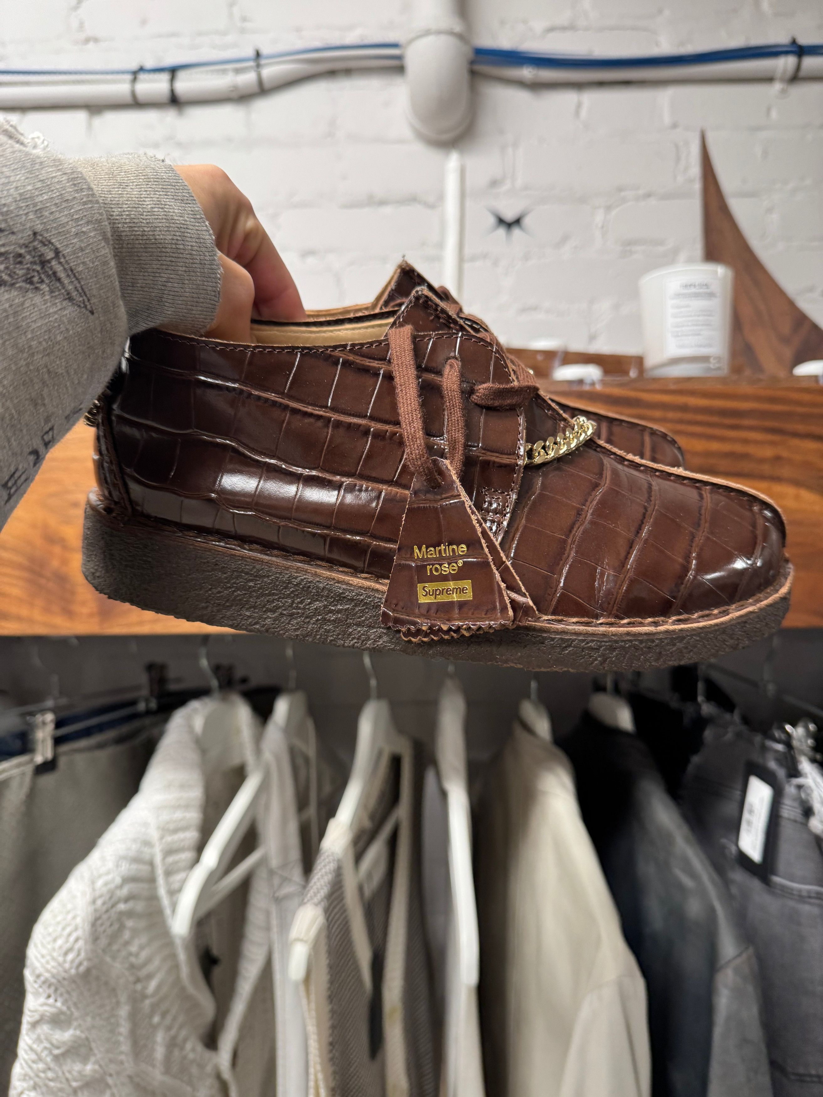 Martine Rose × Supreme Supreme X Martine Rose Brown Clarks’ Desert Trek Shoes Size US 10 / EU 43 - 1 Thumbnail