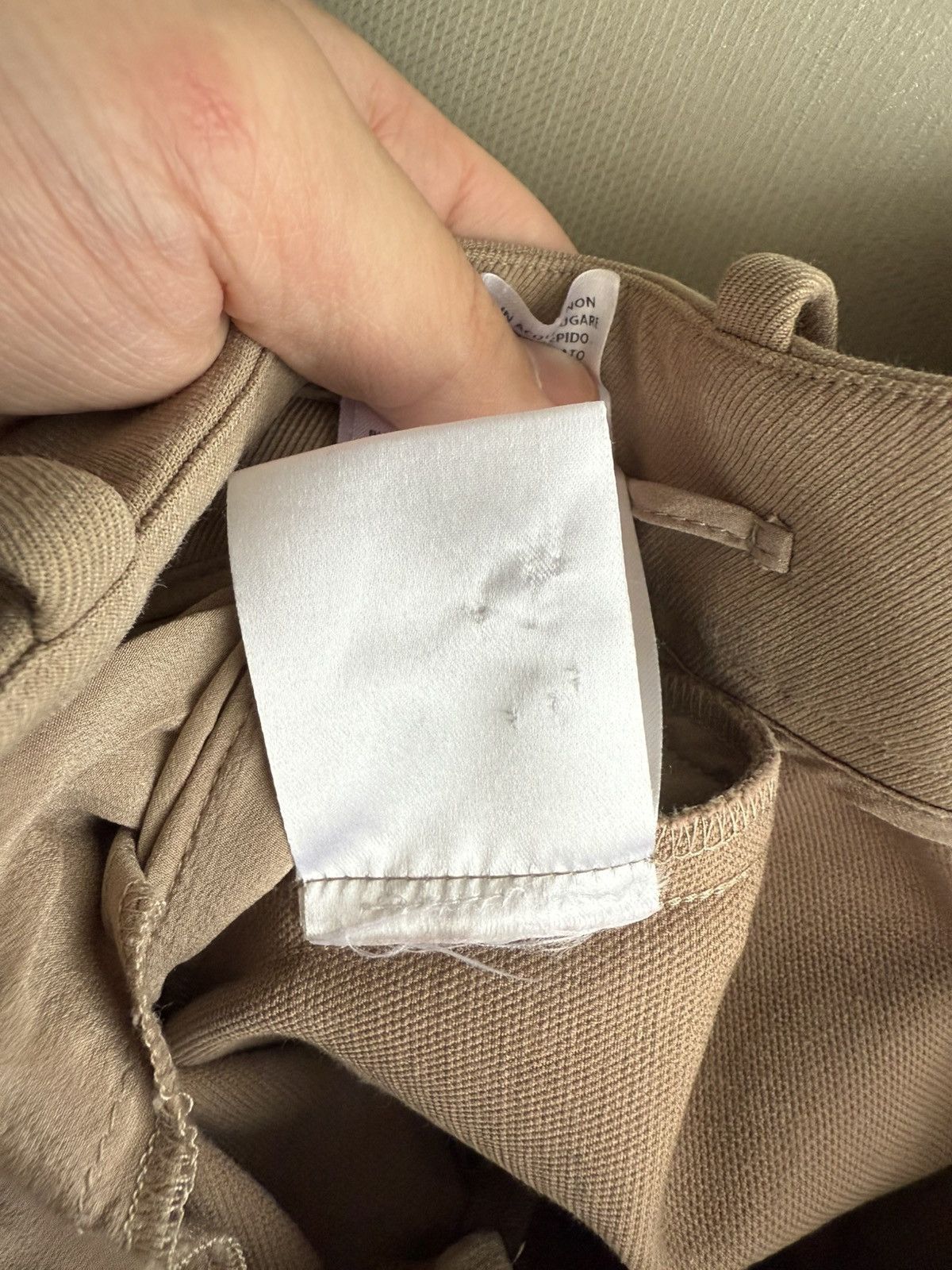 Gucci Gucci Cotton Silk Pants IT 38 Beige Career Mid Rise Trousers Size 26" / US 2 / IT 38 - 13 Thumbnail