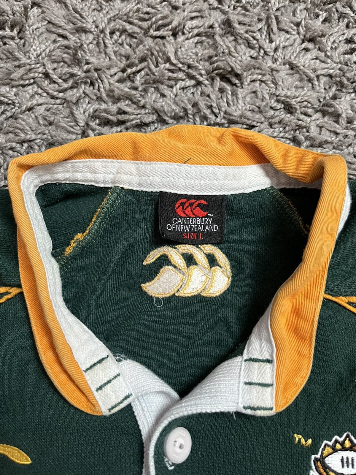Canterbury of New Zealand Vintage 2007 South Africa Springboks Rugby Jersey Canterbury Size US L / EU 52-54 / 3 - 4 Thumbnail