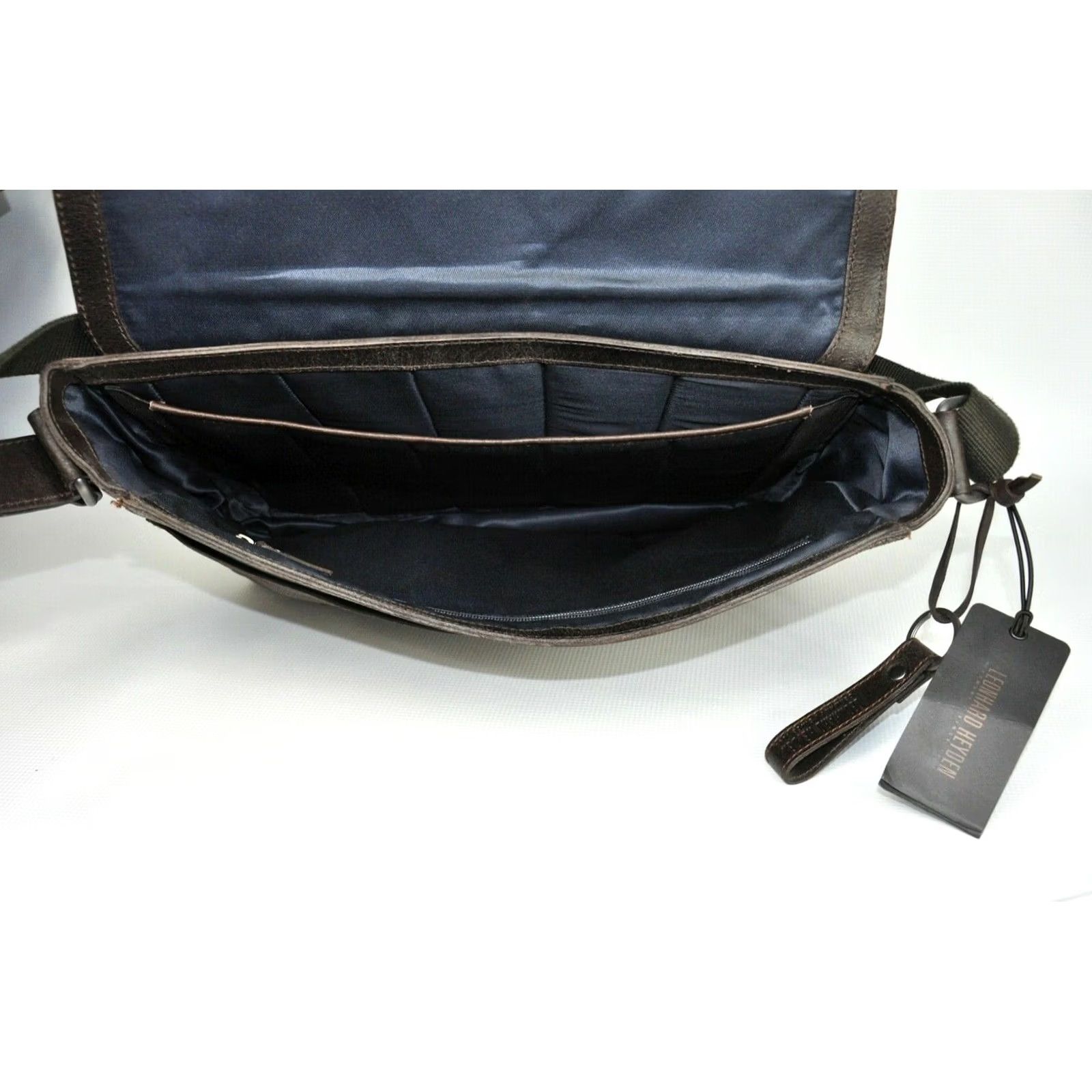 Vintage Leonhard Heyden Dakota Messenger L Leather Bag 38cm 10cm Brown Mens Size ONE SIZE - 7 Thumbnail
