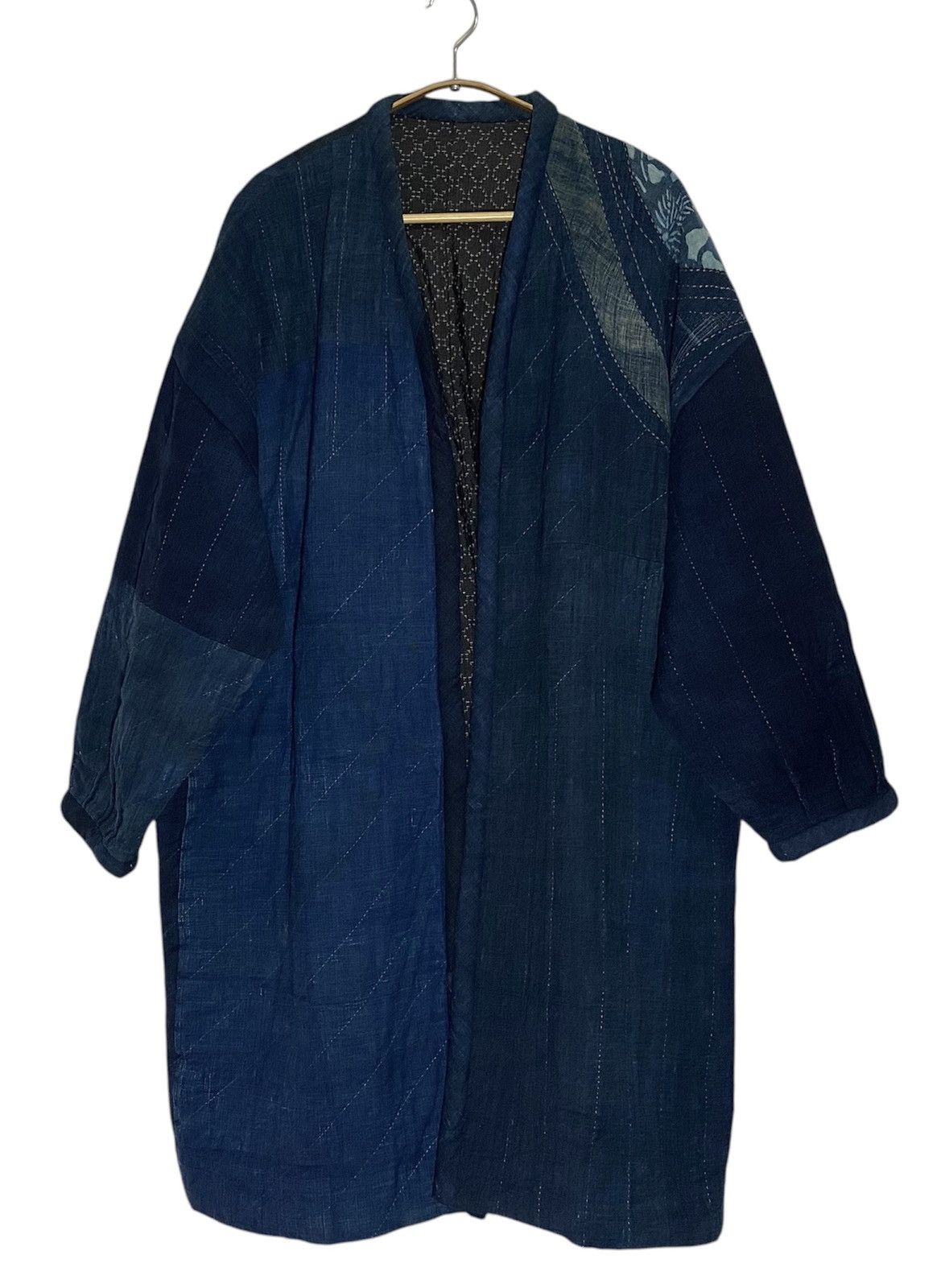 Indigo Vintage 60's JAPANESE Traditional Kimono indigo Size US XL / EU 56 / 4 - 4 Thumbnail