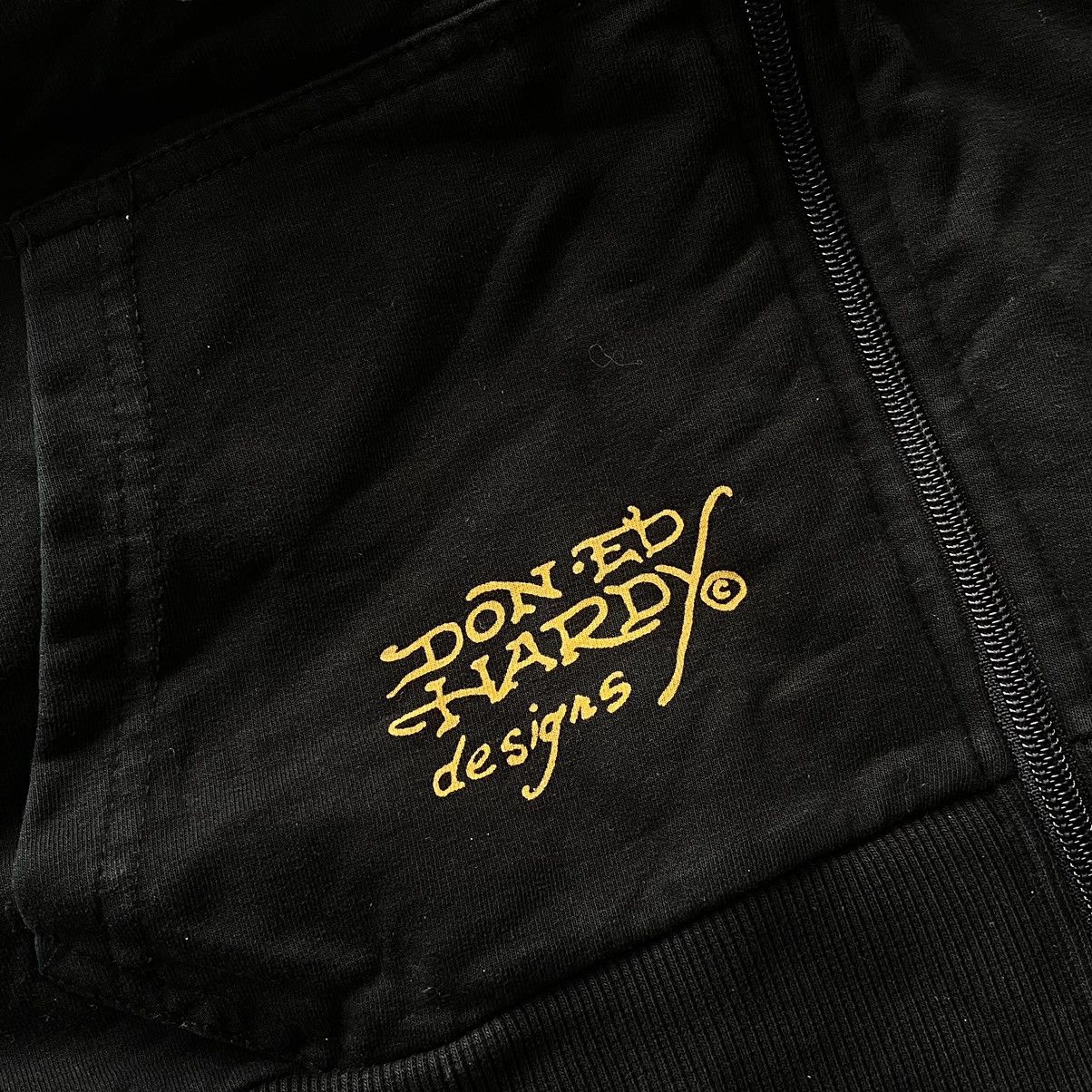Christian Audigier × Ed Hardy Vintage Ed Hardy Zip Hoodie Christian Audigier 90s Size S / US 4 / IT 40 - 6 Thumbnail