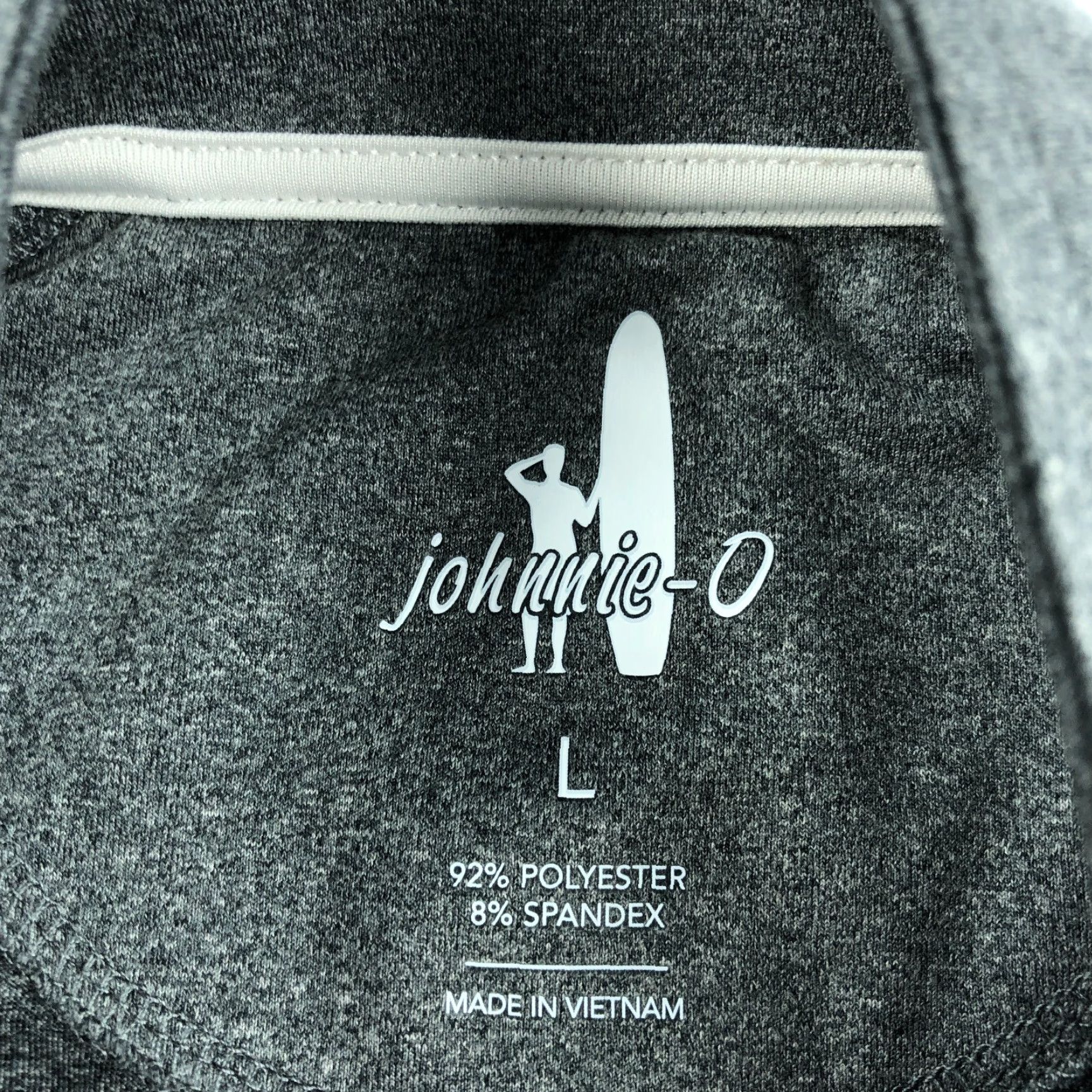 johnnie-O VINTAGE Johnnie O Performance Pullover Mens Large Gray 1/4 Zip Logo NHHS New Hanover Quater Zip Pullover 1/4 Zip Logo NHHS Size US L / EU 52-54 / 3 - 4 Thumbnail